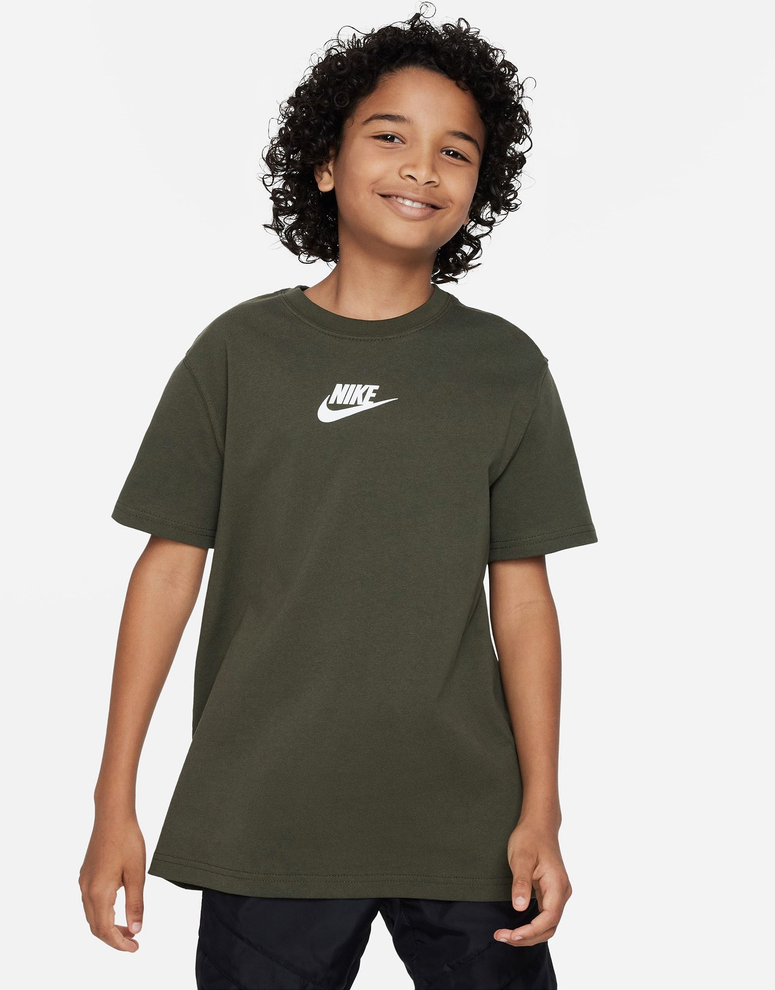 Green Nike Sportswear Premium Essentials T-Shirt Junior - JD Sports ...