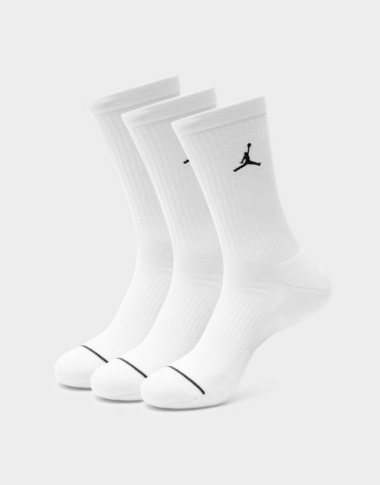 White Jordan Air Crew Socks 3 Pack - JD Sports