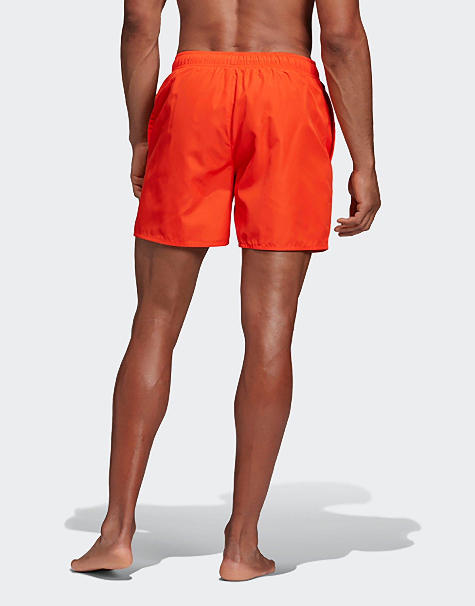 adidas solid swim shorts