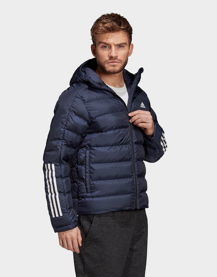 adidas 3 stripe puffer jacket