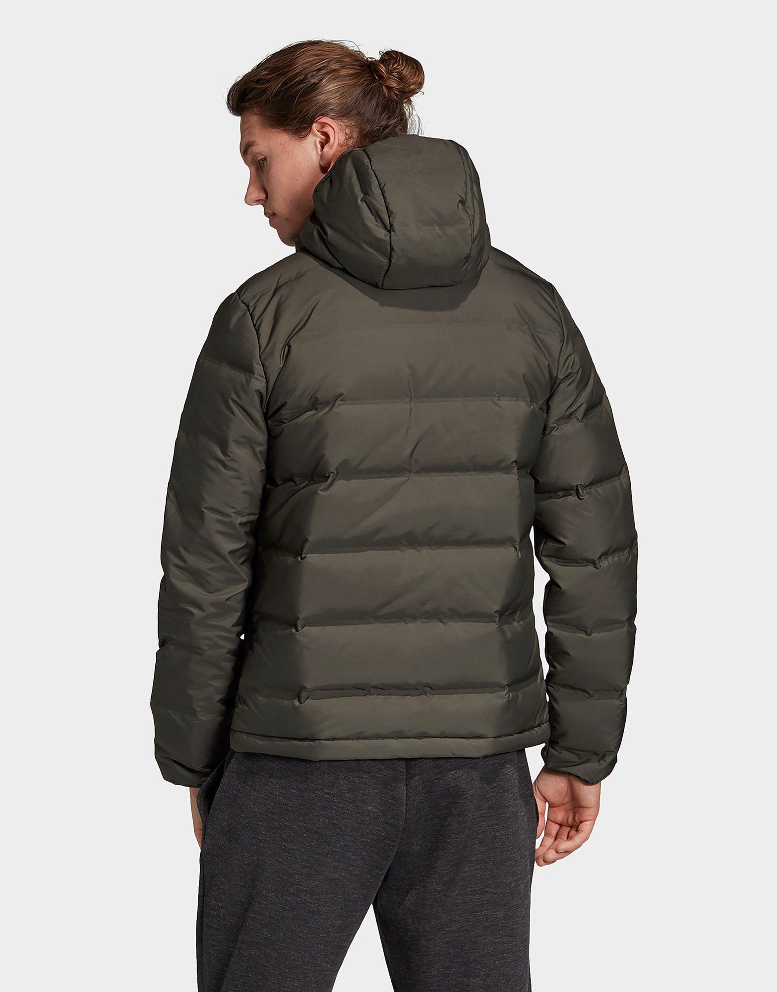 helionic hooded down jacket