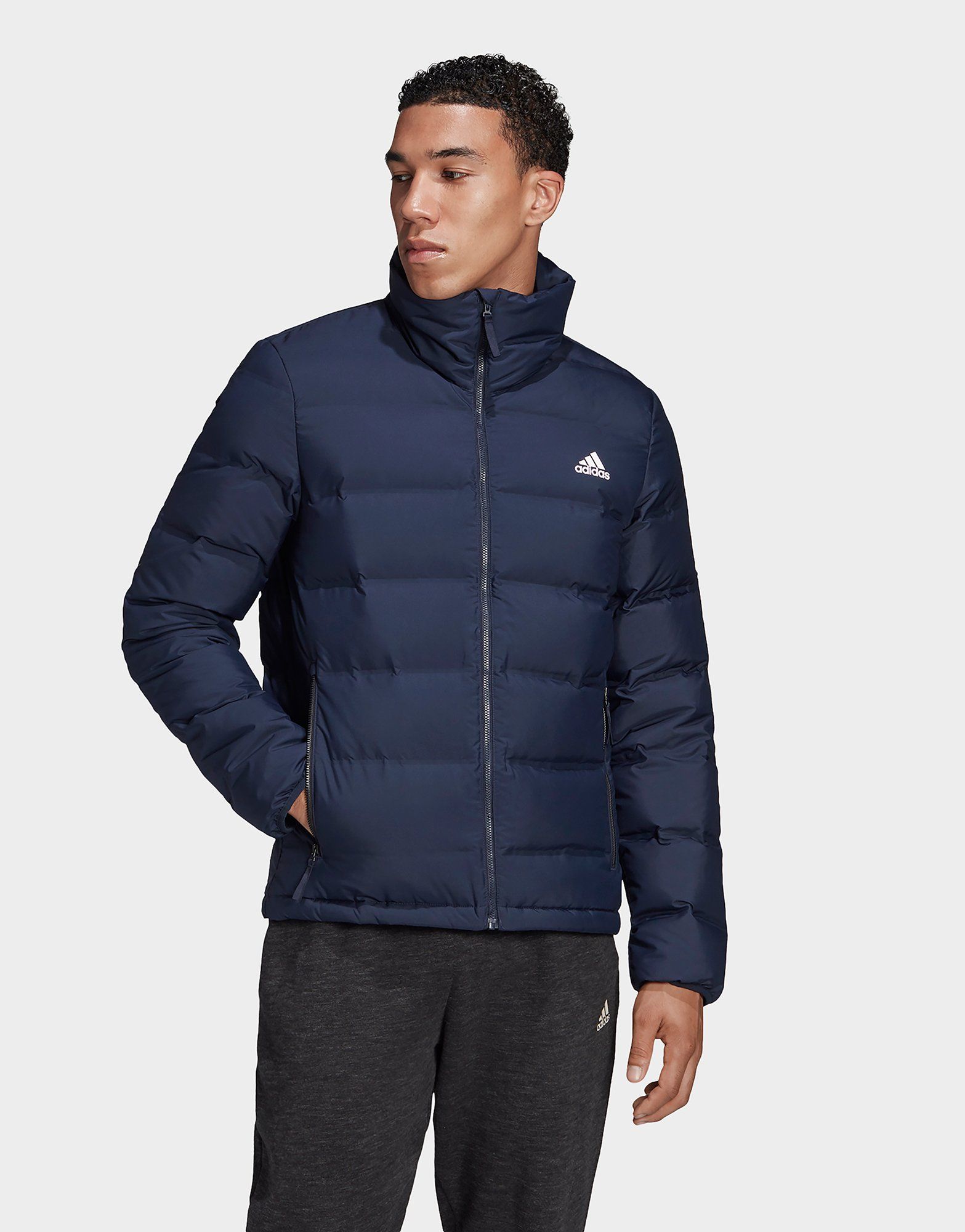 mens adidas helionic puffer jacket