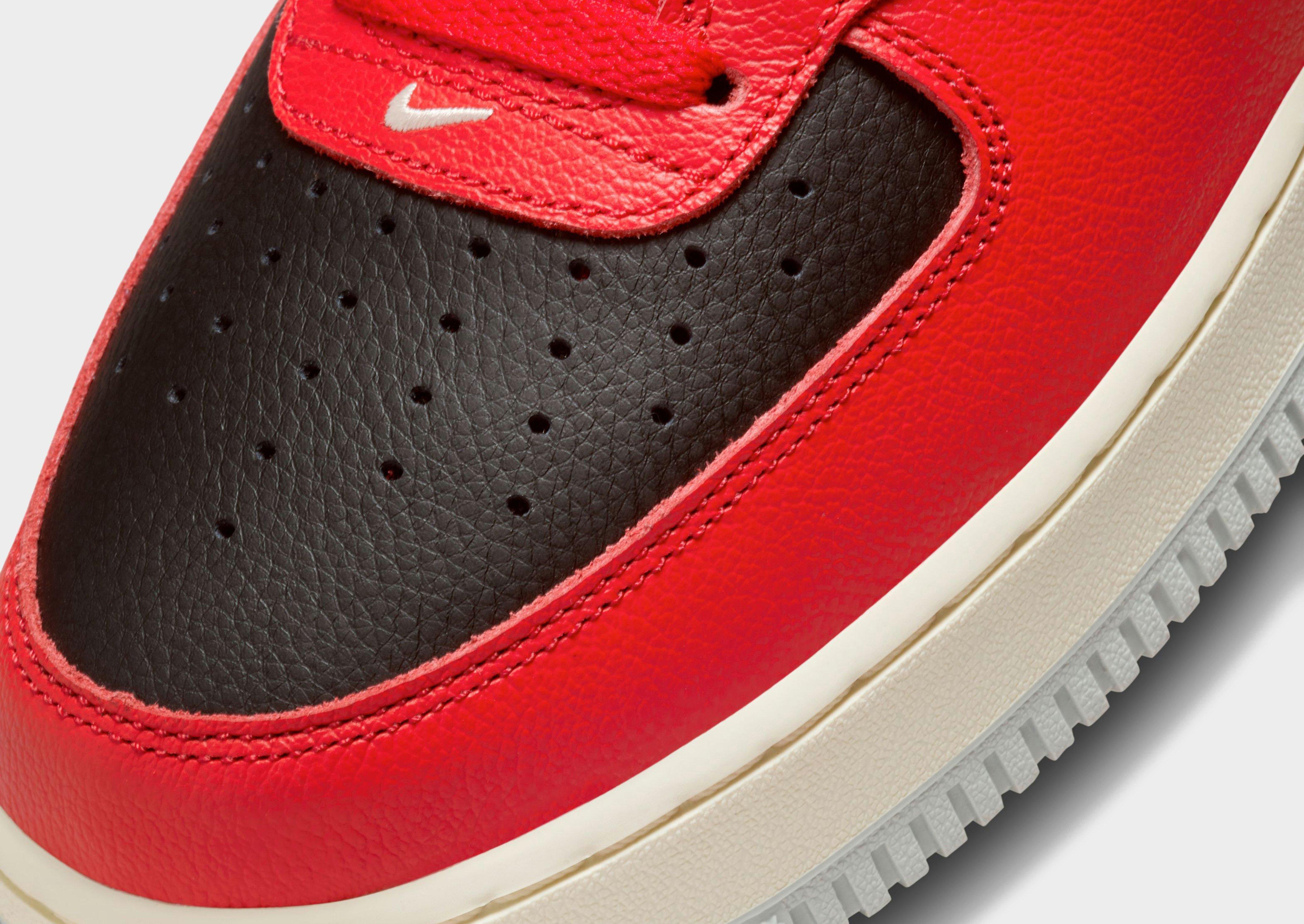 Nike air force 1 mid hot sale utility lv8 university red black