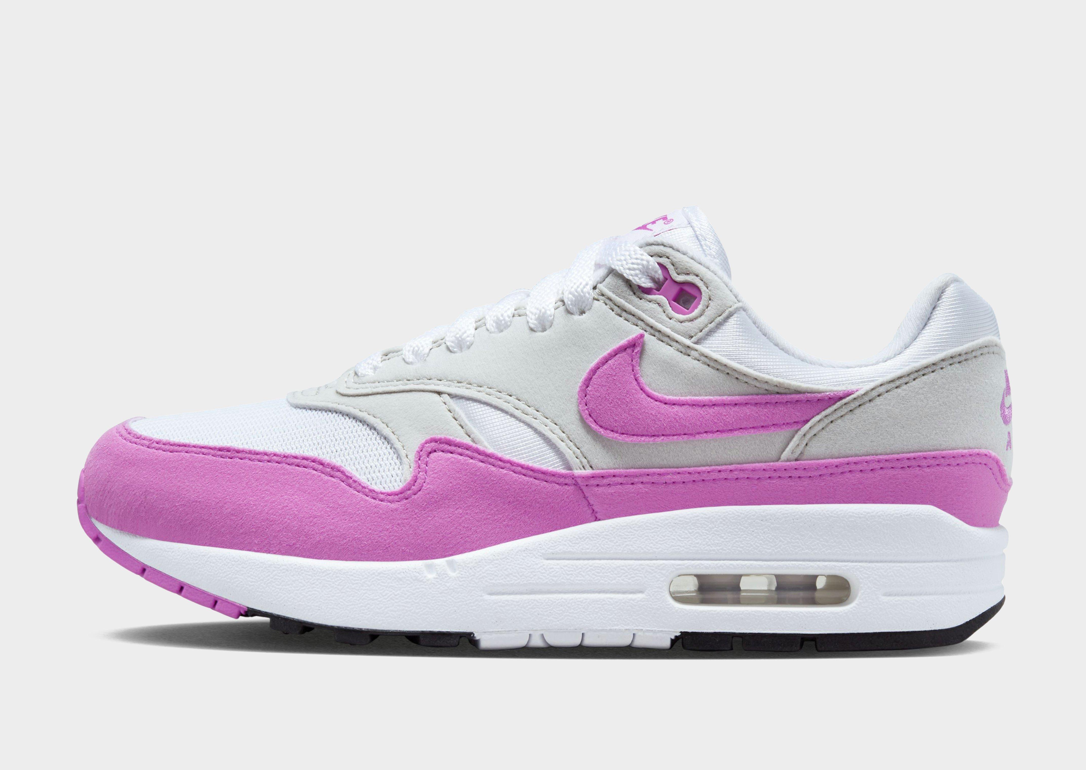 Nike 95 pink hot sale and white