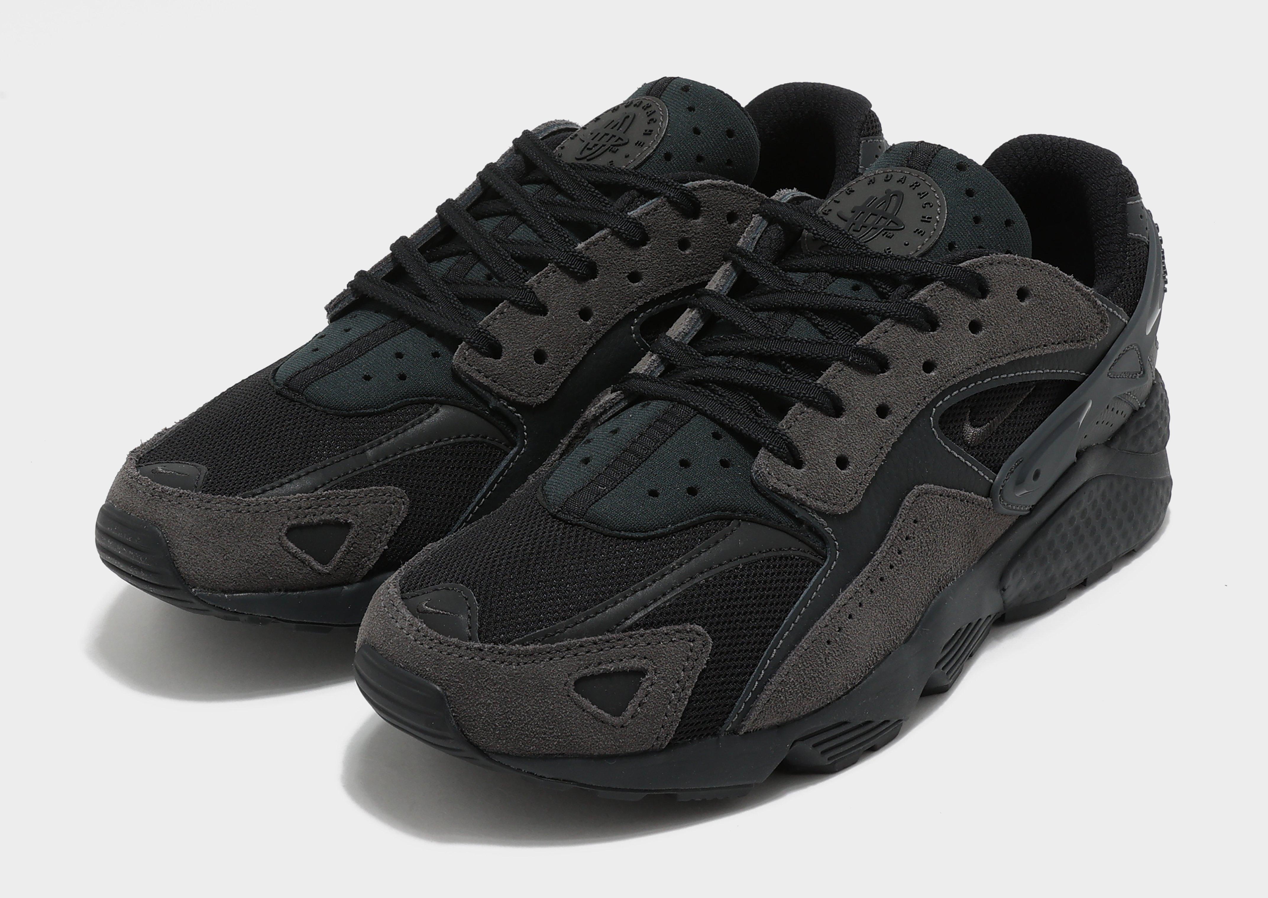 Nike sportswear air outlet huarache premium black/dark grey/white