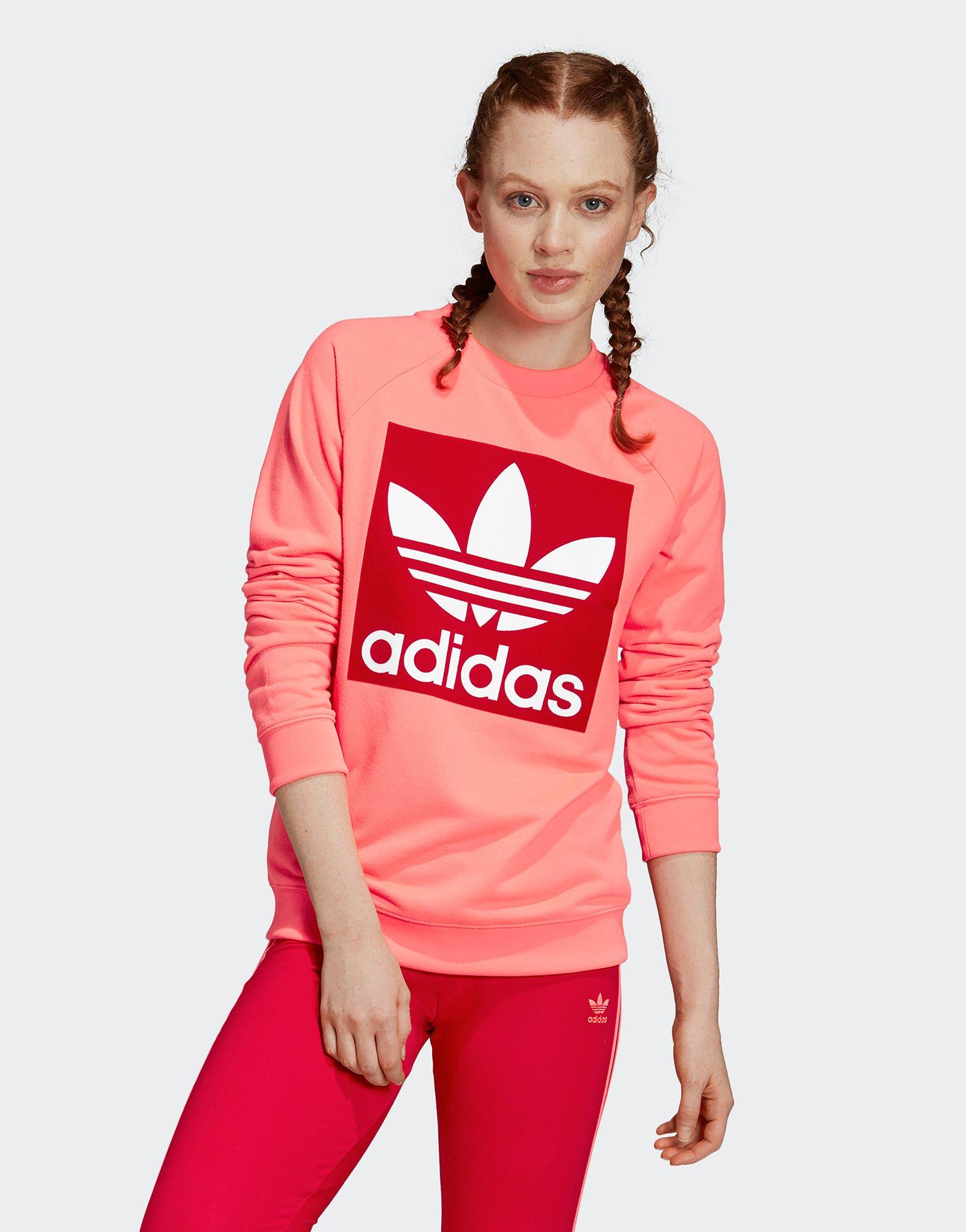 adidas classic trefoil crew sweatshirt