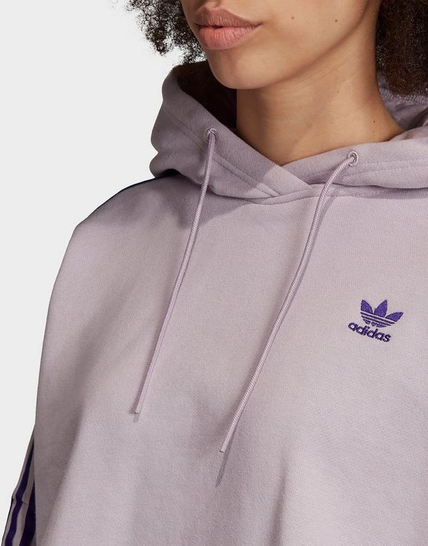 adidas cropped hoodie grey