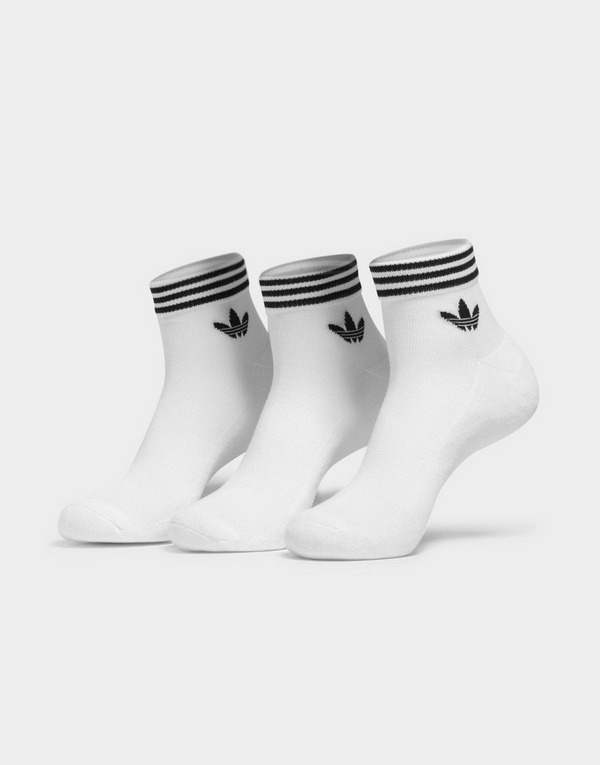 adidas Originals ถุงเท้าแพ็ค 3 คู่ Trefoil Ankle Socks