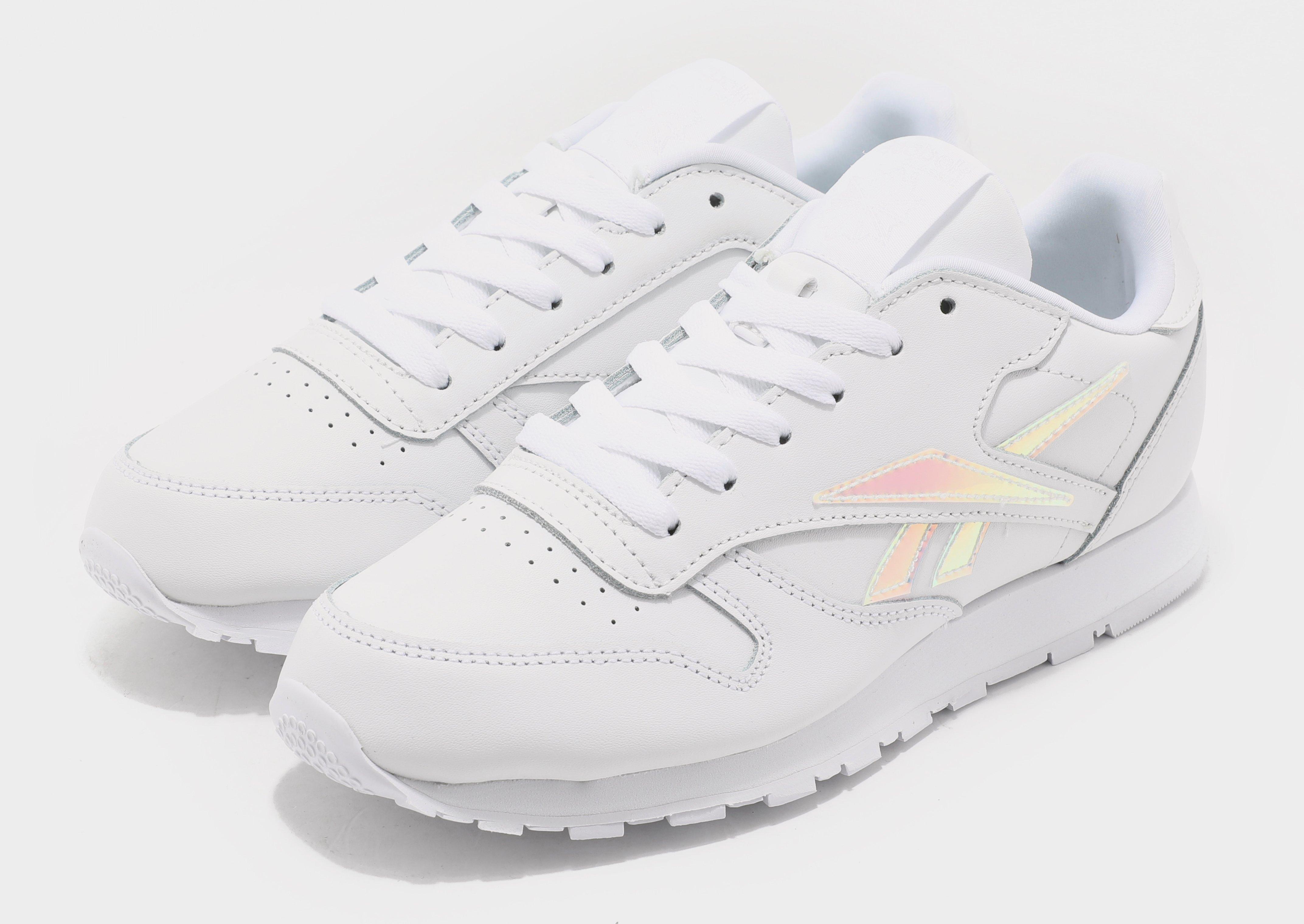 reebok classic leather white junior