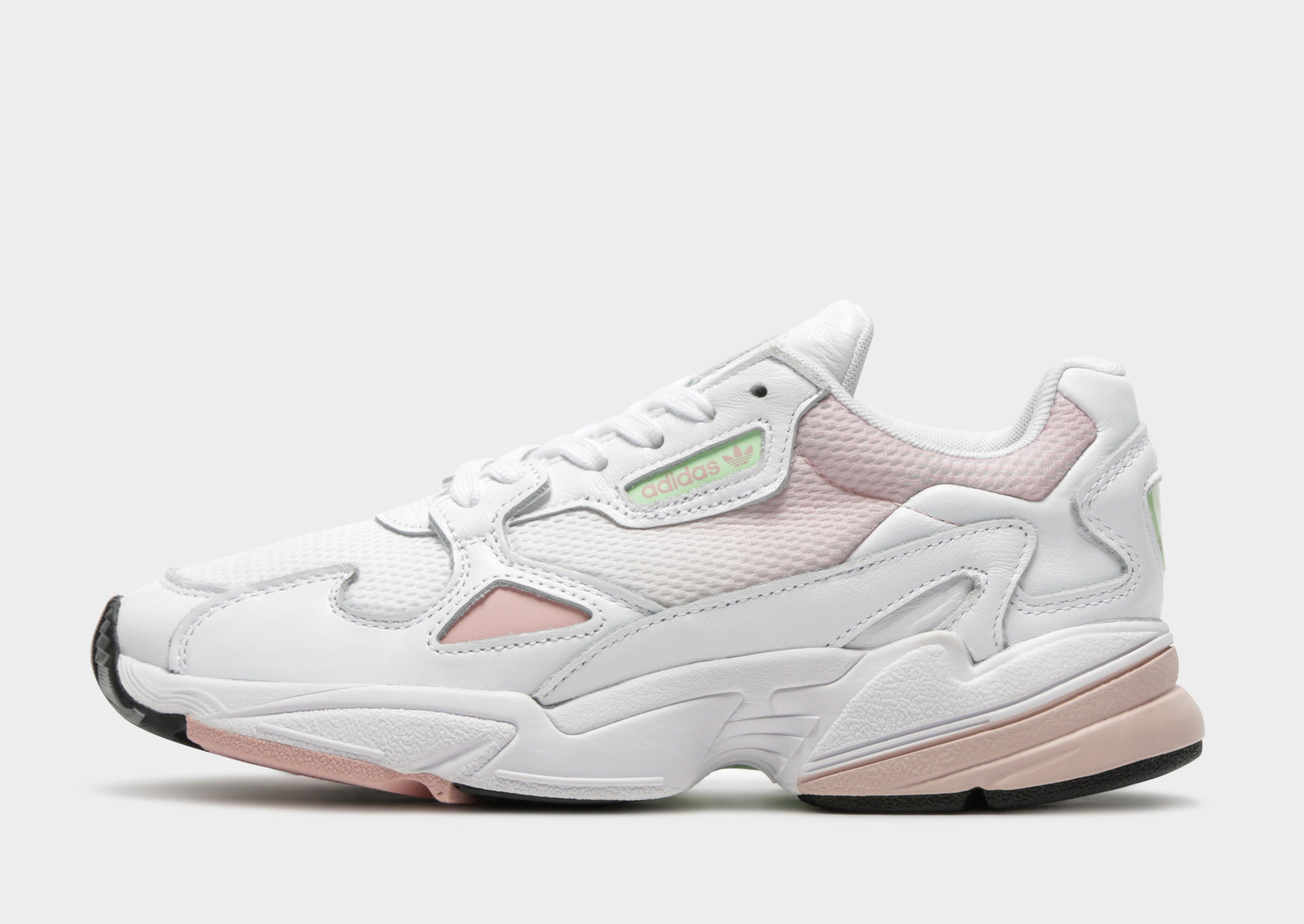 adidas falcon pink and white