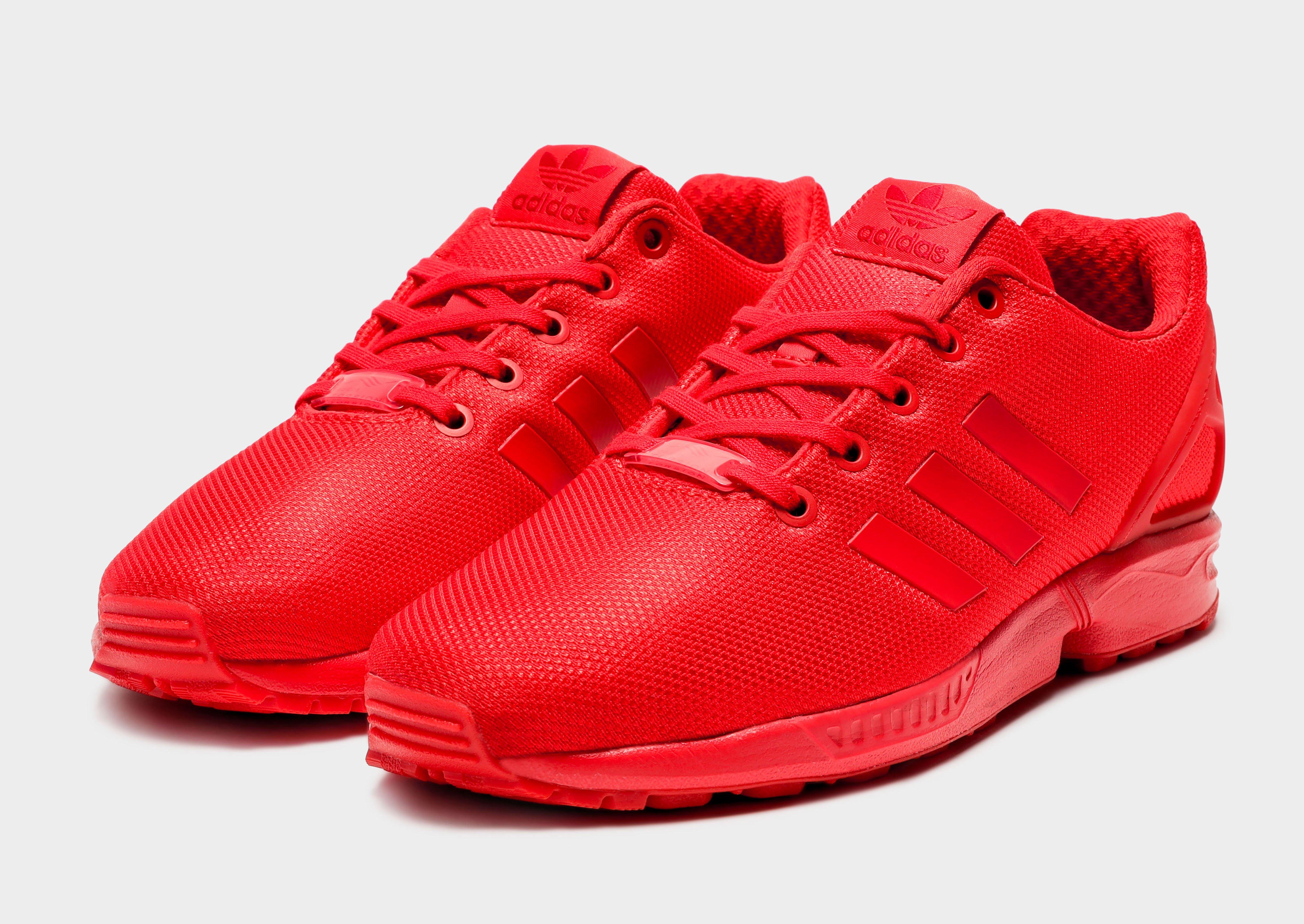 adidas originals zx flux junior red