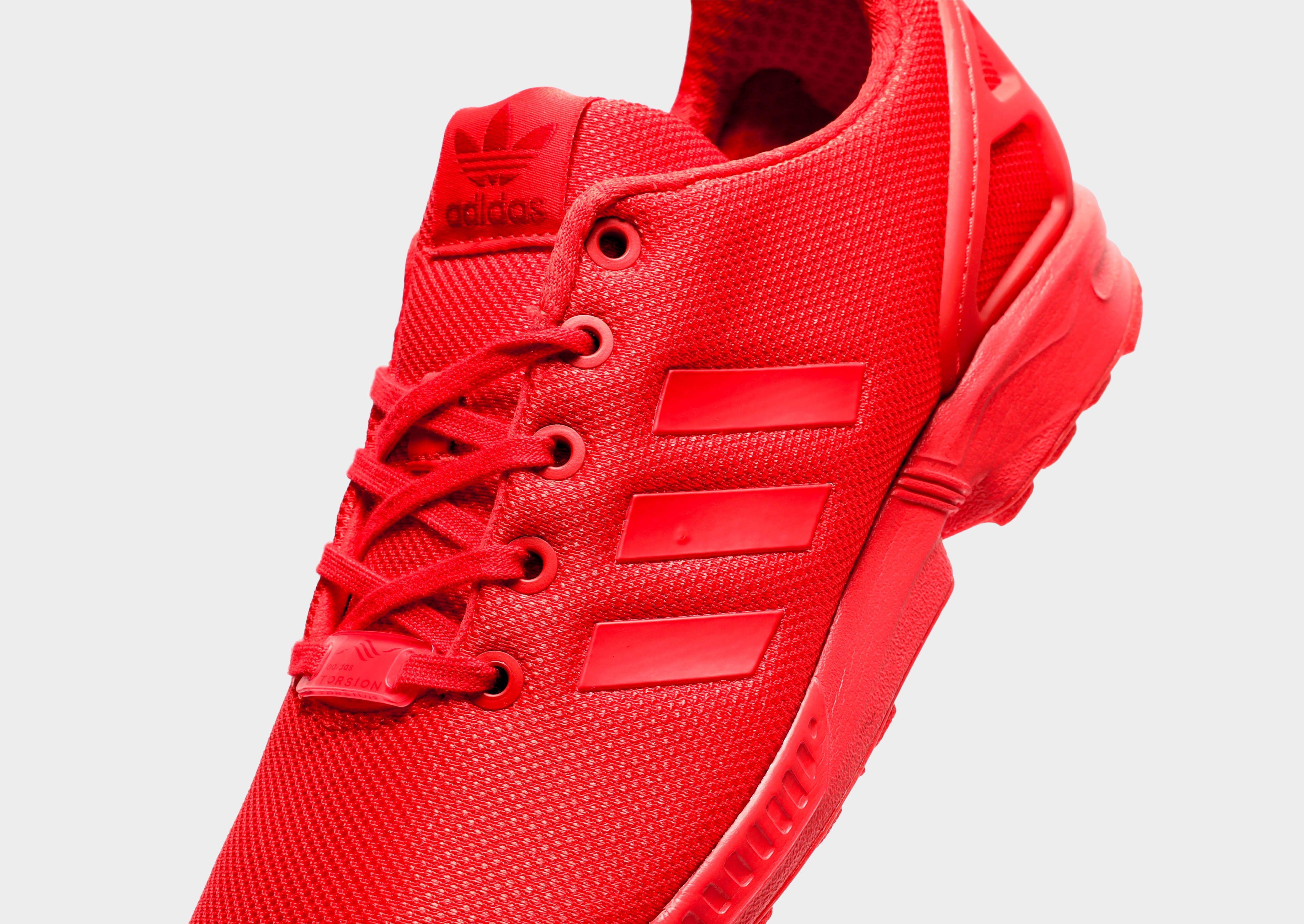 adidas originals zx flux junior red