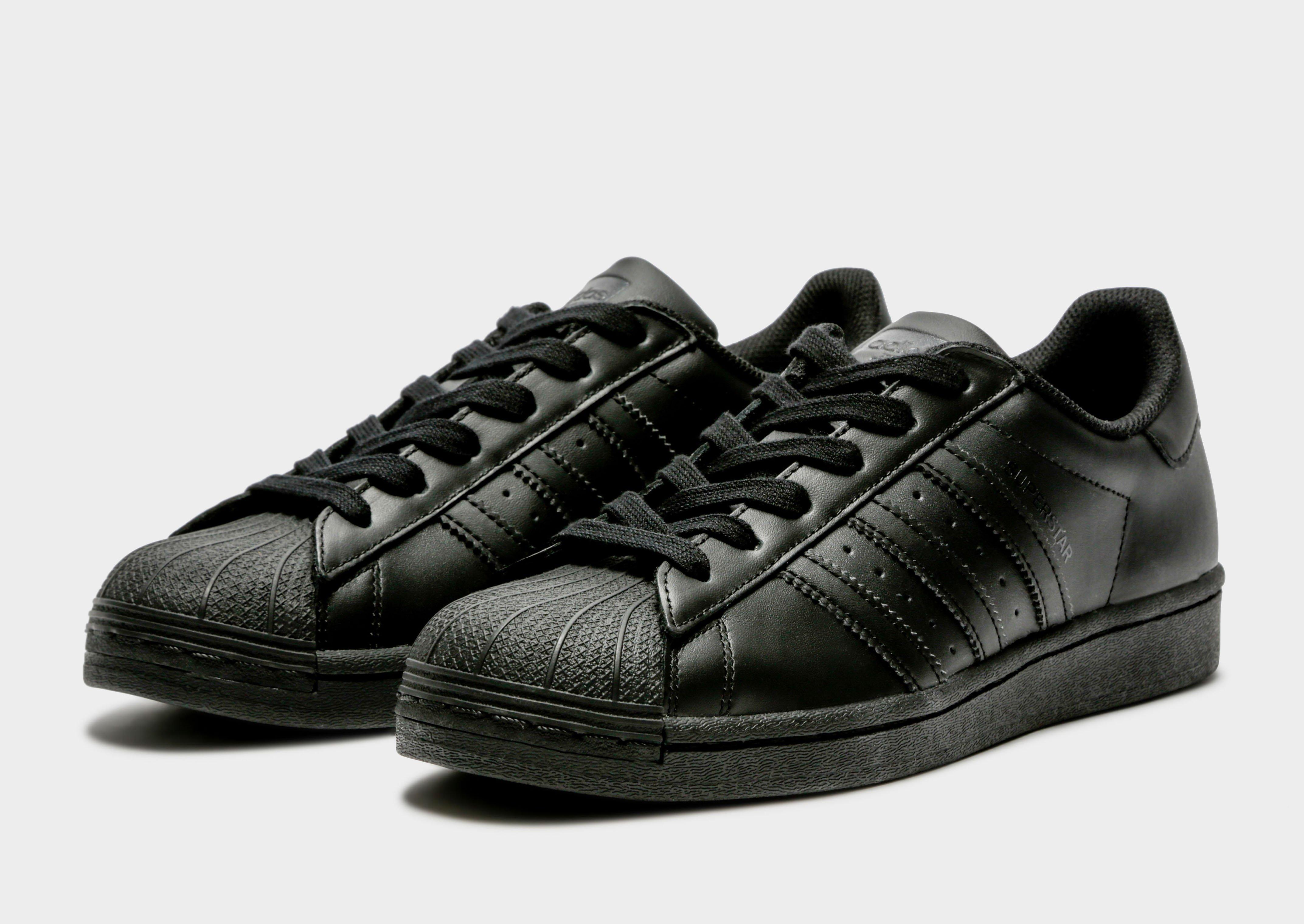 adidas all black superstars