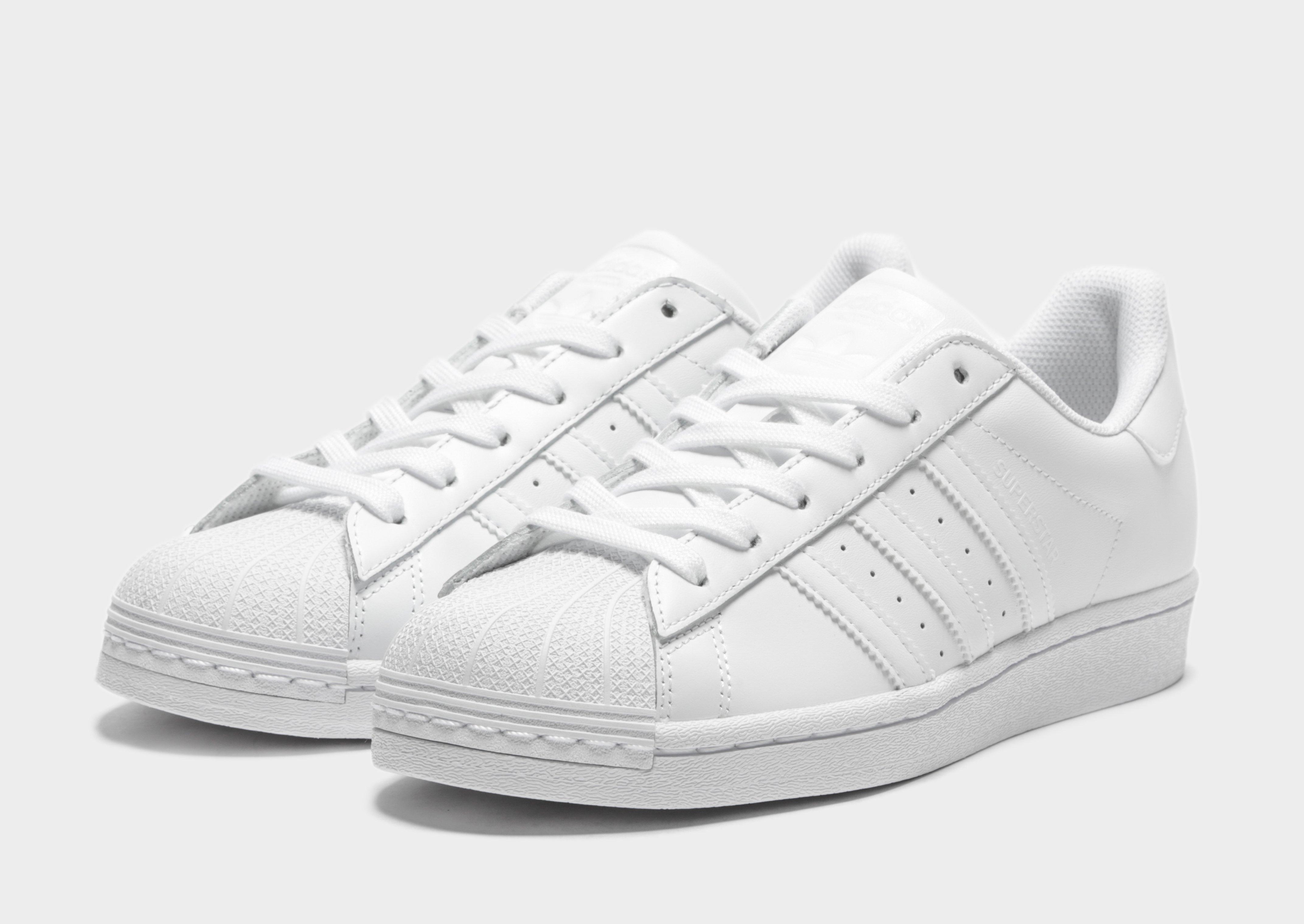 White on white adidas on sale superstar