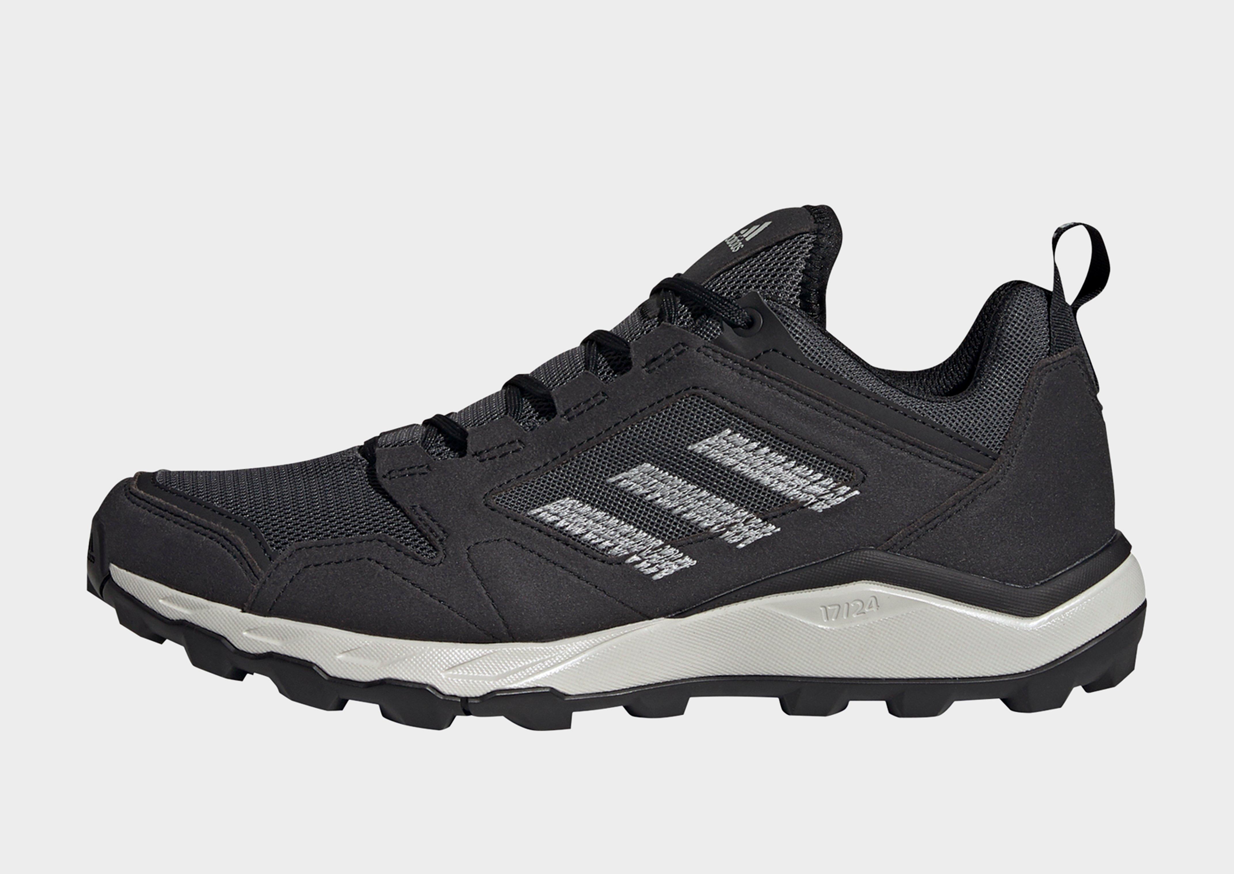black cushioned trainers
