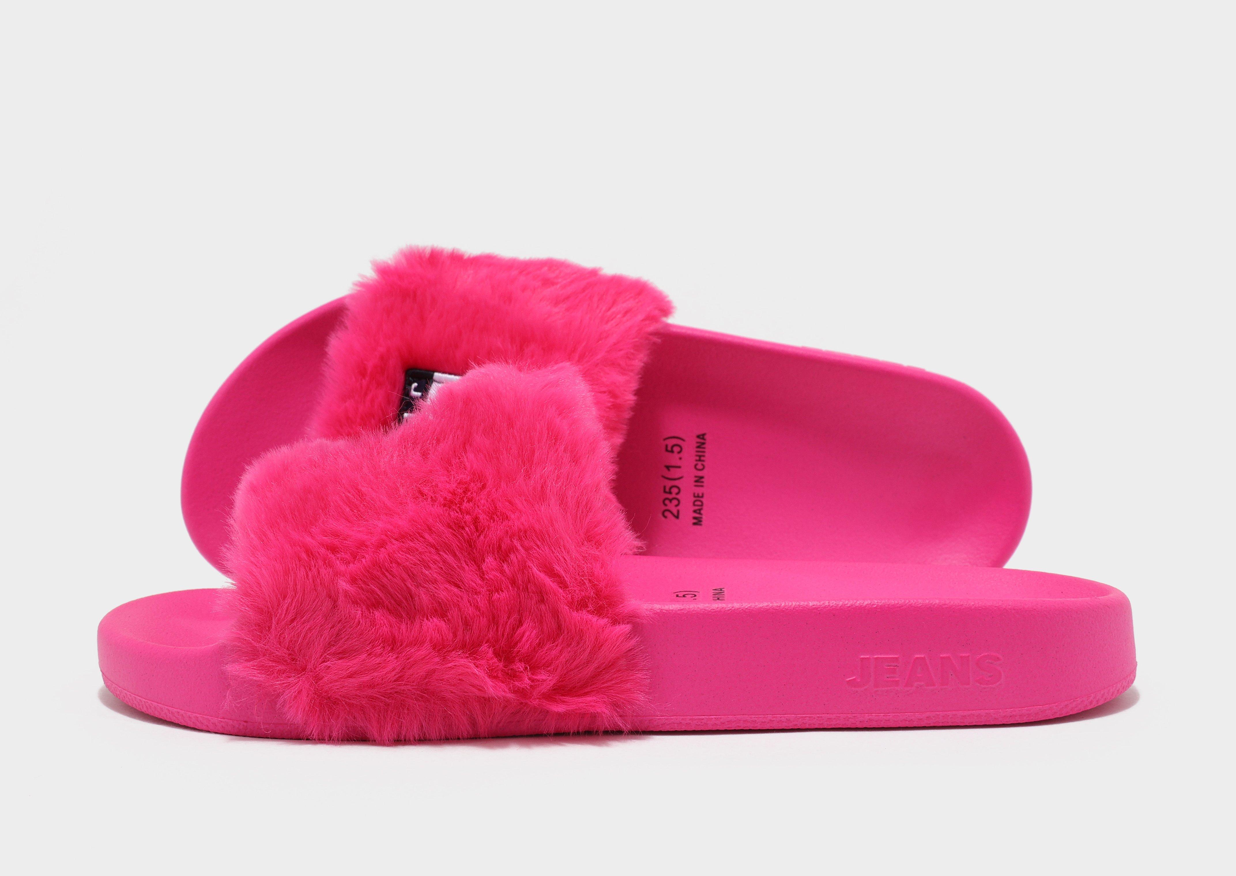 Fur slides deals for women