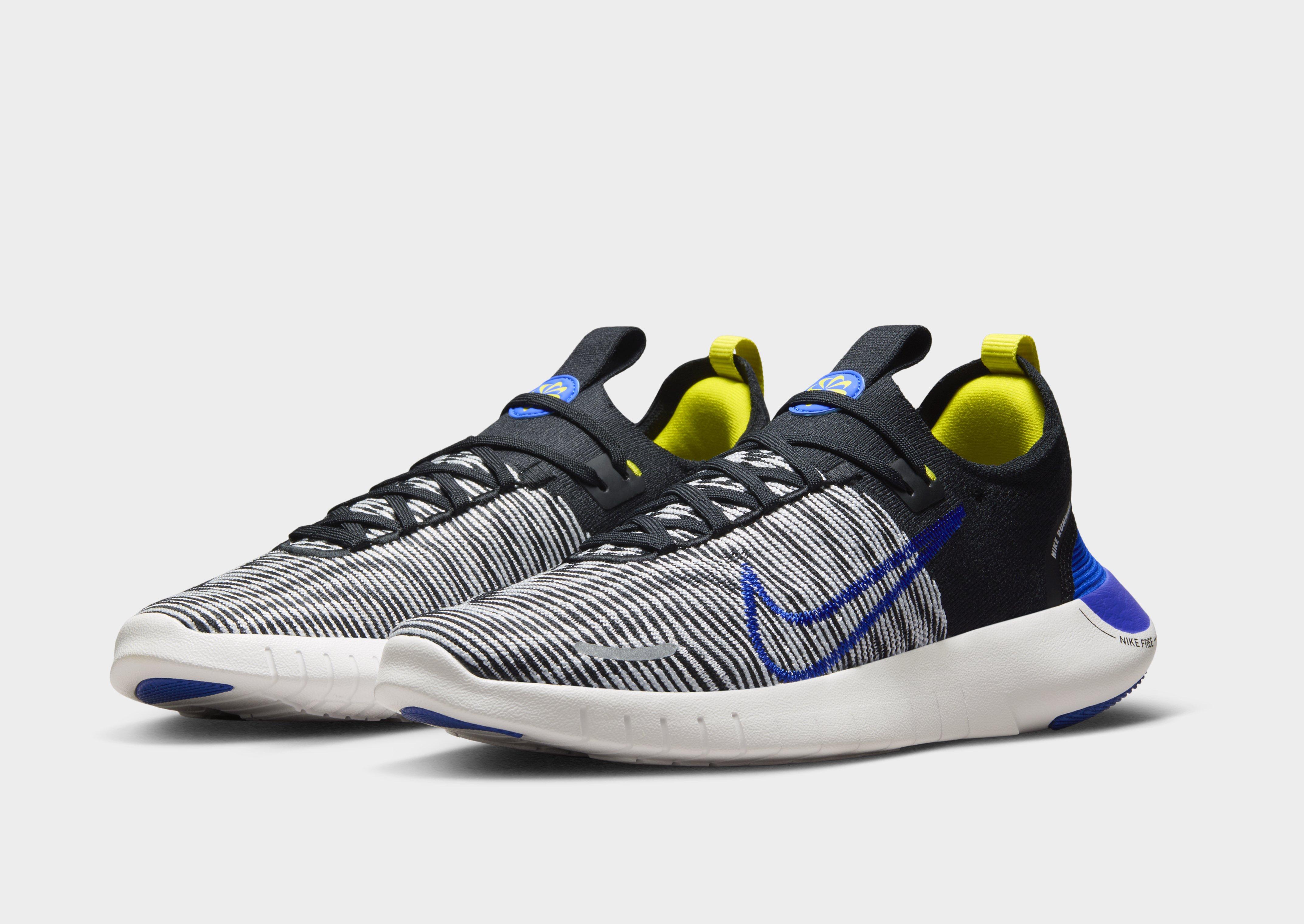 Nike free rn outlet flyknit blue