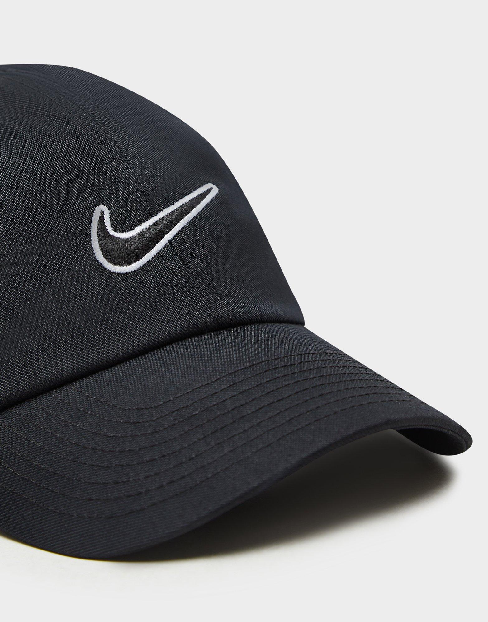 Nike swoosh cap on sale black