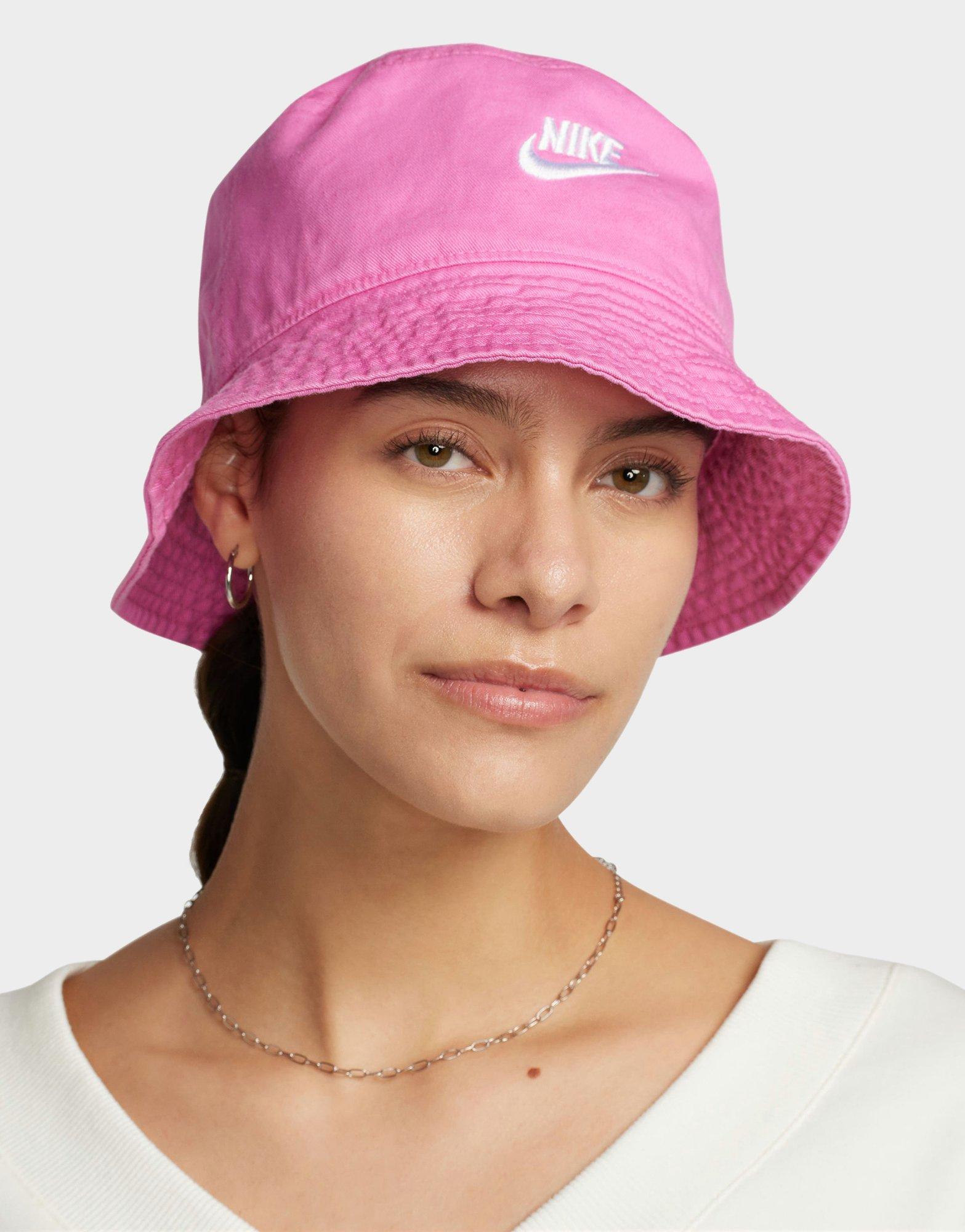 Pink Nike Futura Washed Bucket Hat - JD Sports Singapore