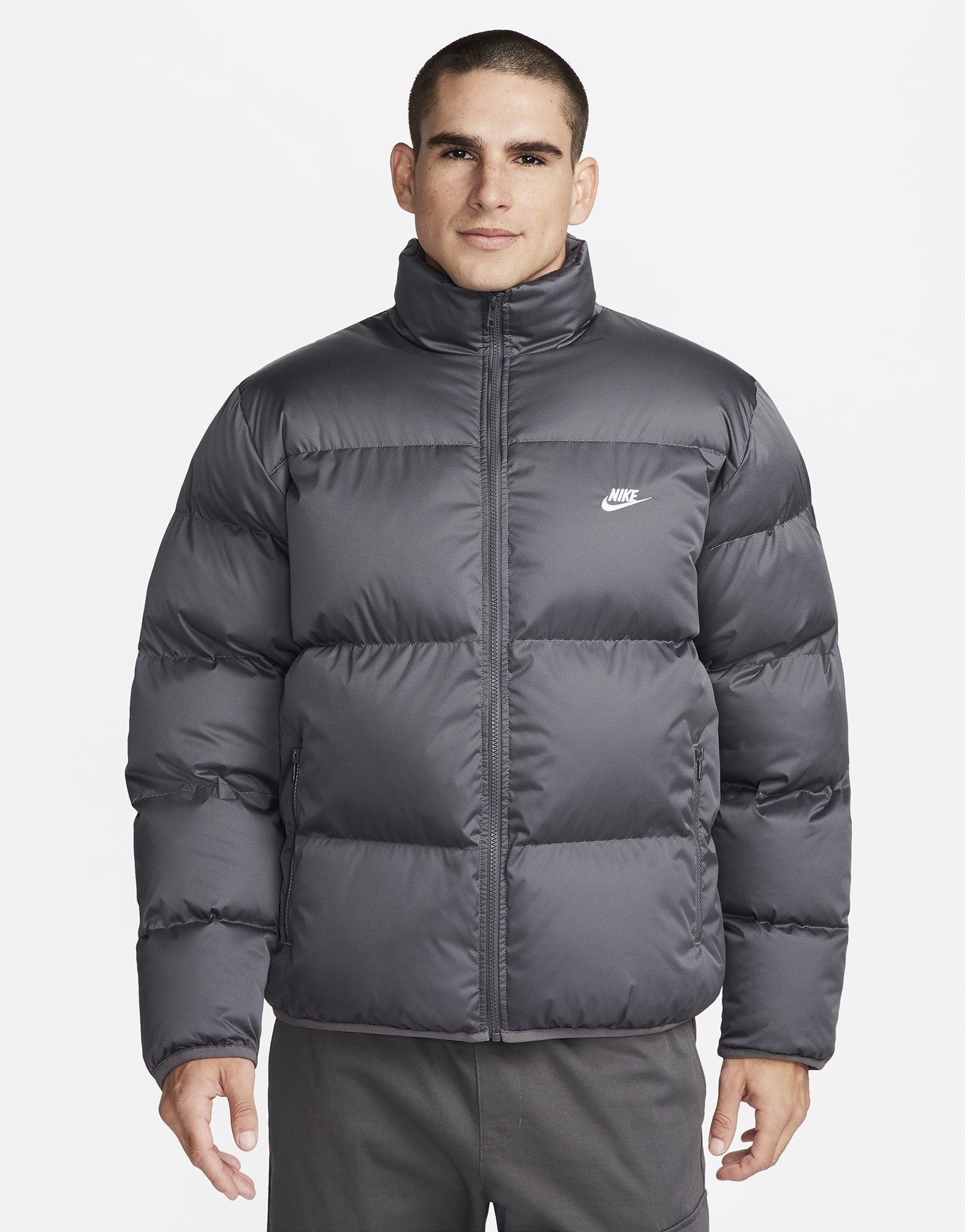 Grey Nike Club Puffer Jacket | JD Sports UK