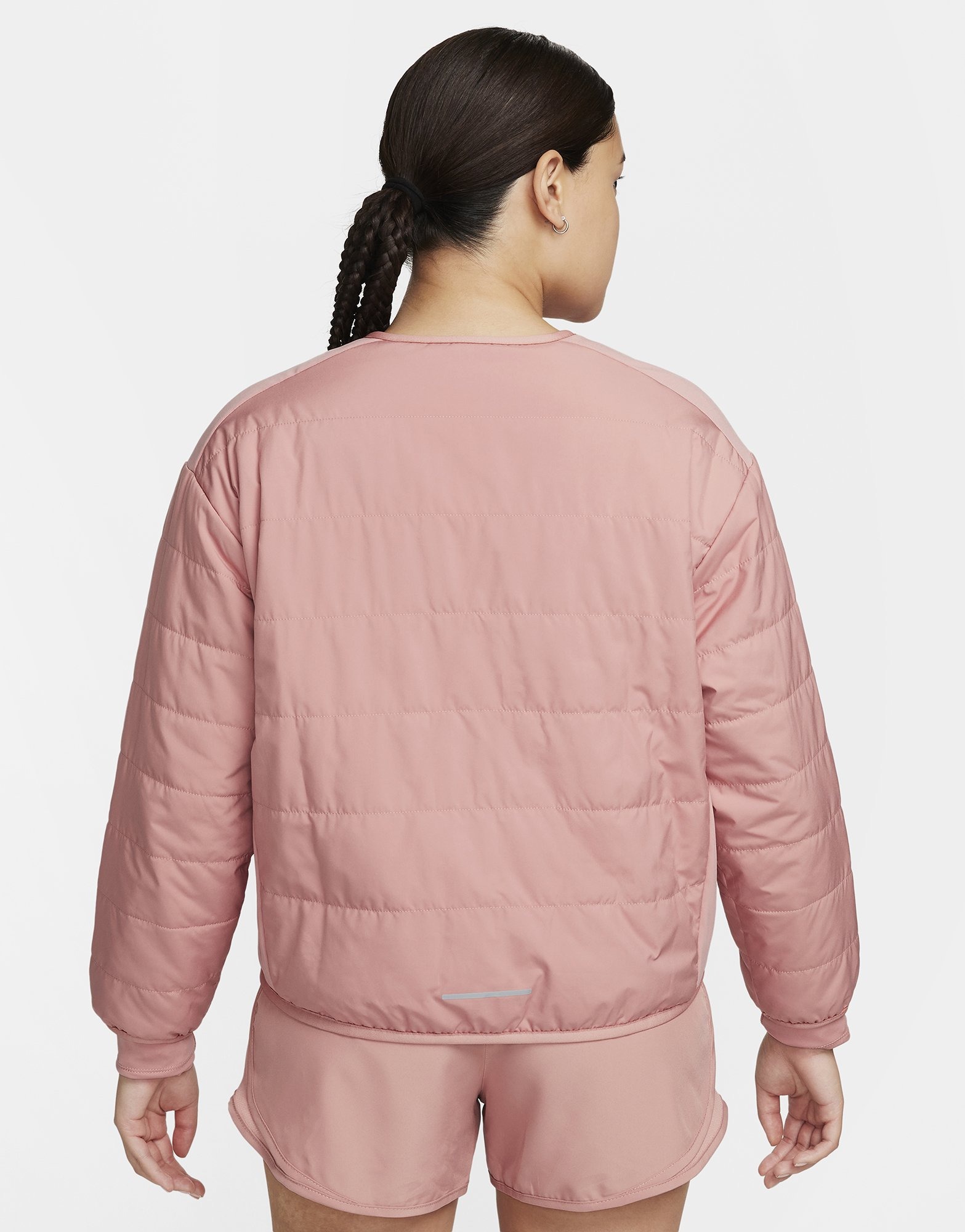 Yutdeng Sportjack voor dames, hardloopjack met ritssluiting, lange mouwen, fitness, ademend, licht, hardloopjack, dames, yoga, gym, slimfit met duimgaten, Wit, XL