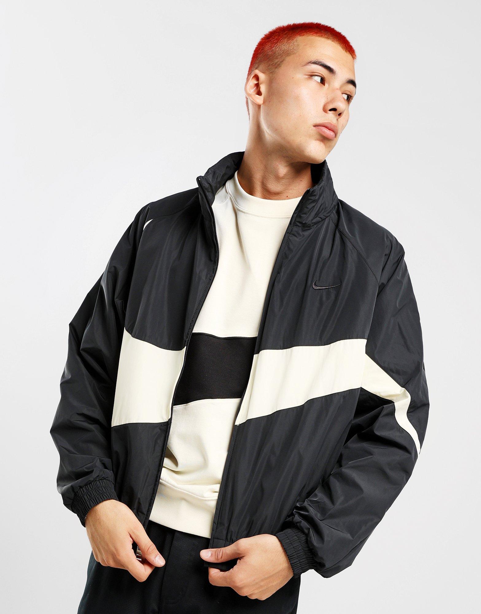 White black grey nike on sale windbreaker