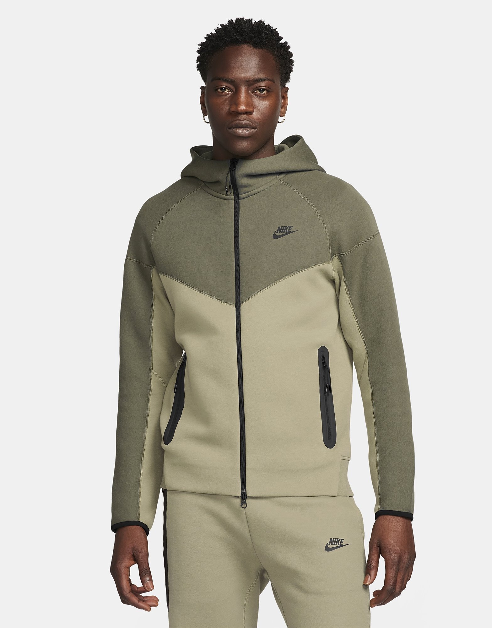 Green Nike Tech Fleece Hoodie JD Sports UK