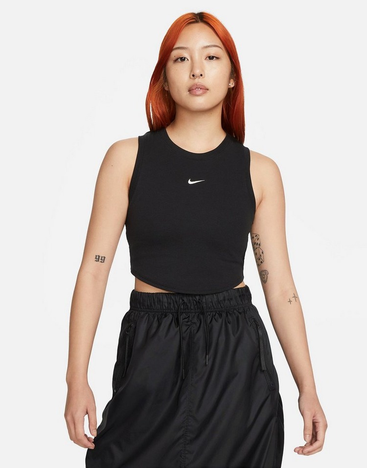 Nike เสื้อกล้ามผู้หญิง Sportswear Essentials Ribbed Cropped