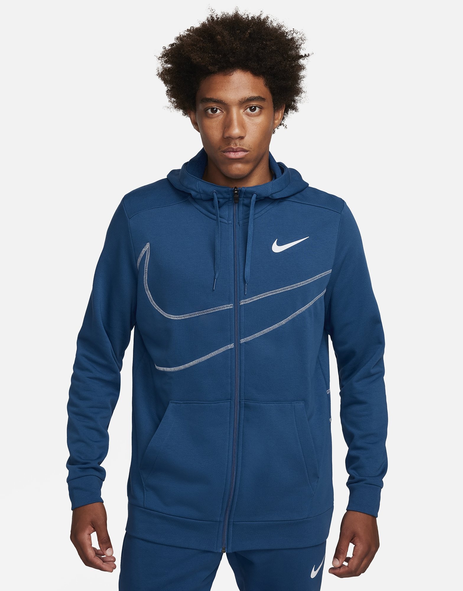 Blue Nike Dri-Fit Hoodie | JD Sports UK