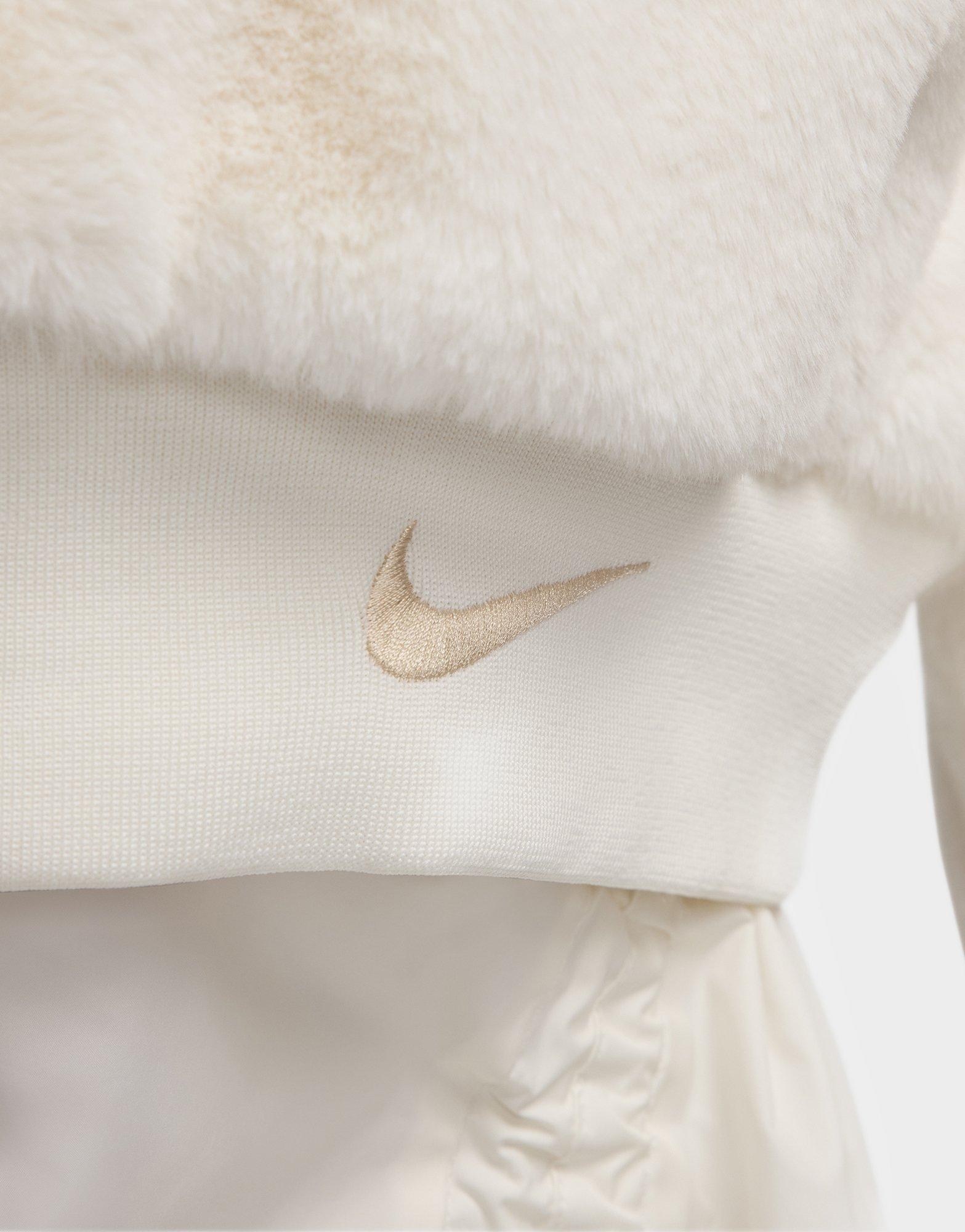 Nike Omkeerbaar bomberjack met imitatiebont voor dames Sportswear