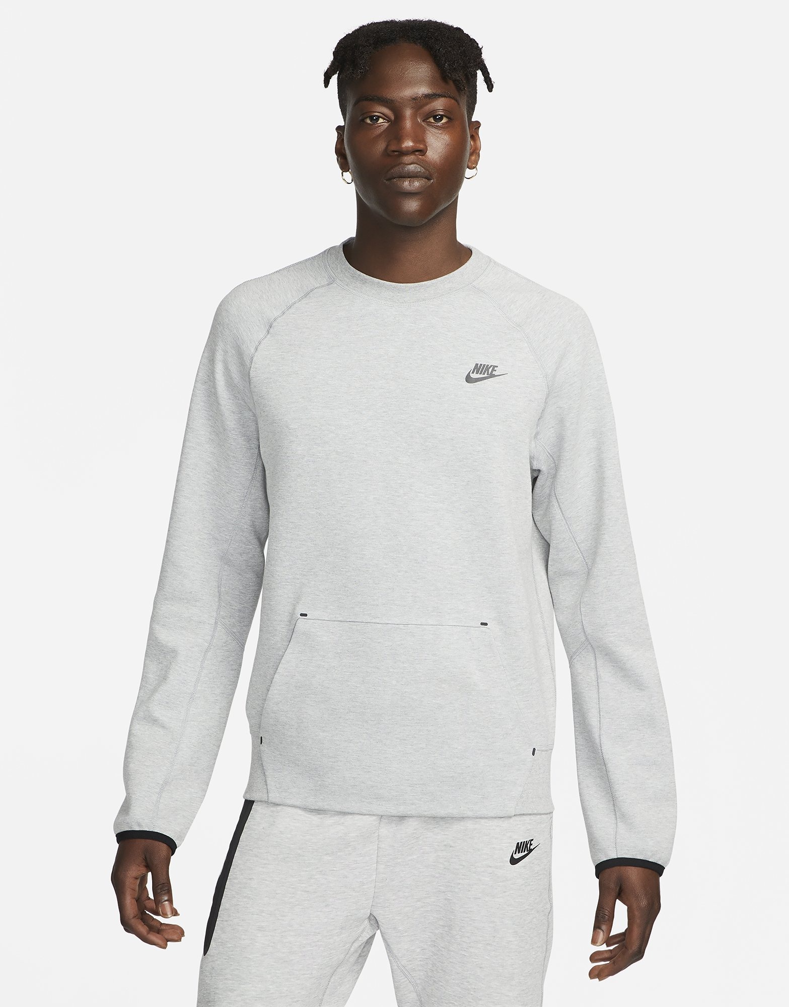Grey Nike Tech Fleece Sweatshirt | JD Sports UK