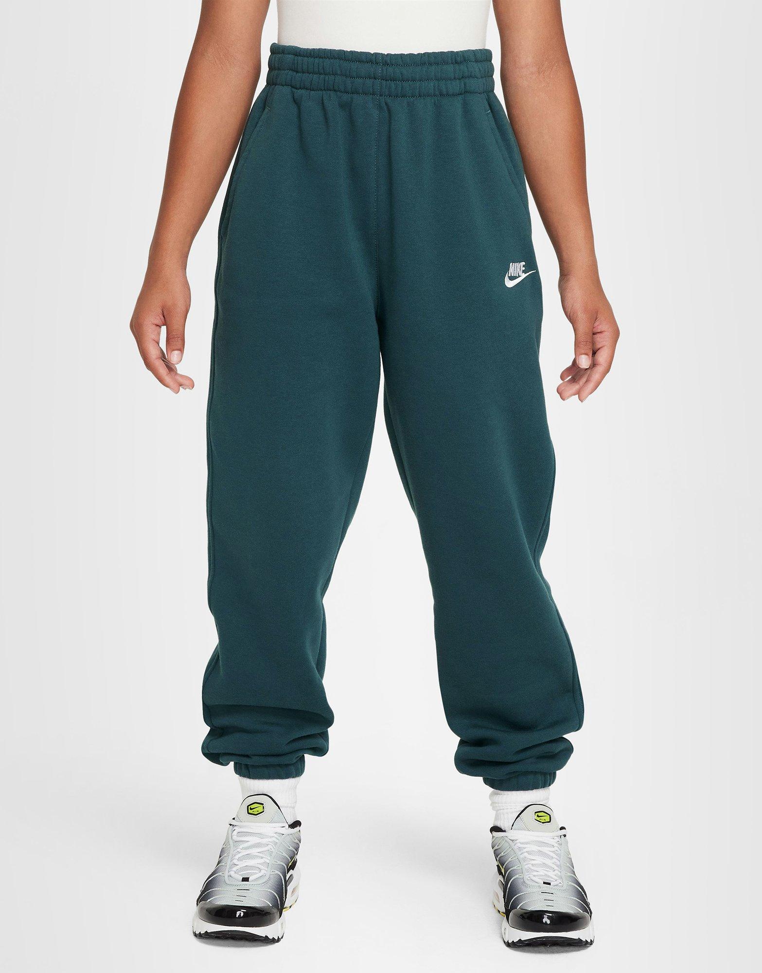 green nike fleece pants