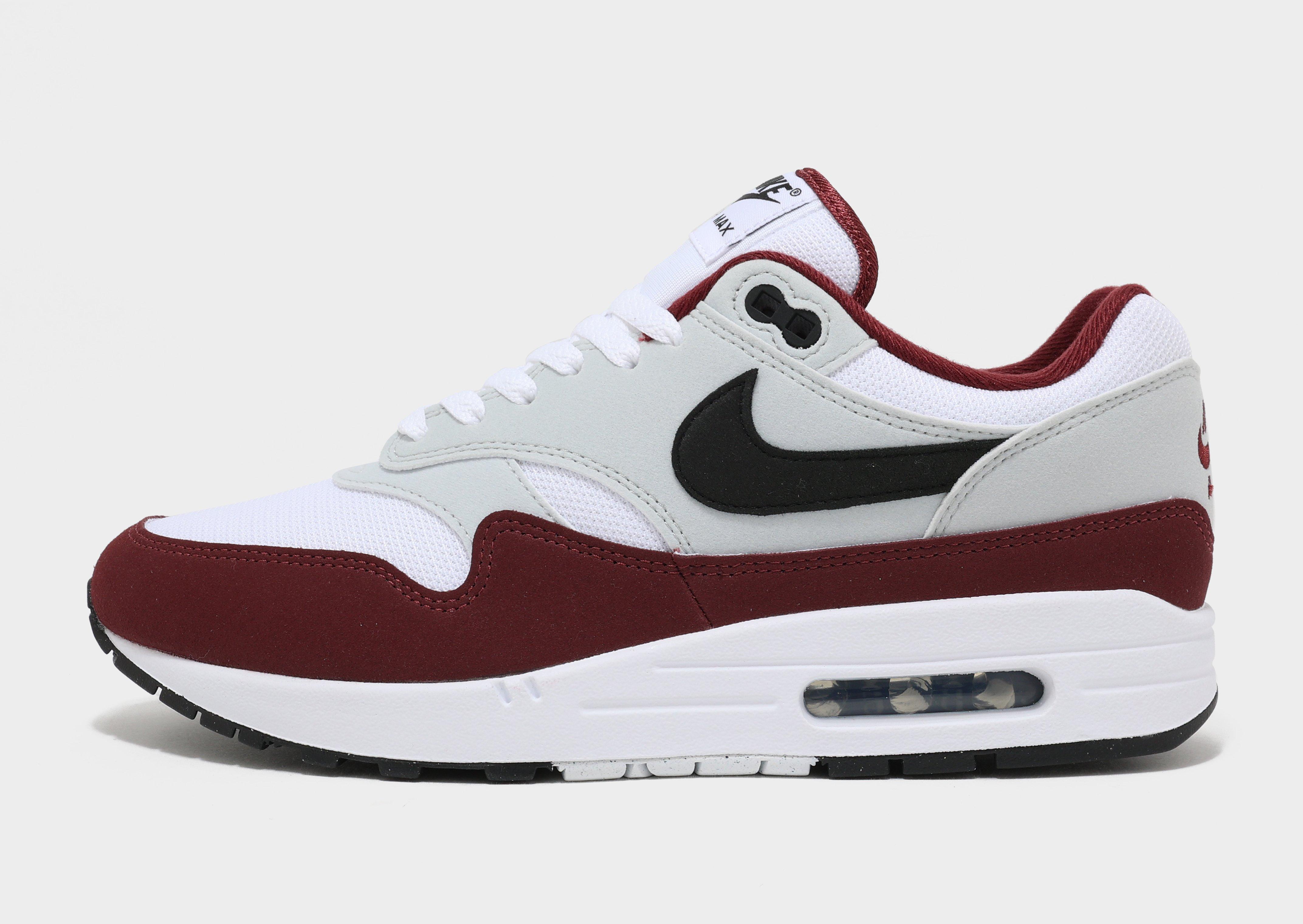 Air max best sale one white red