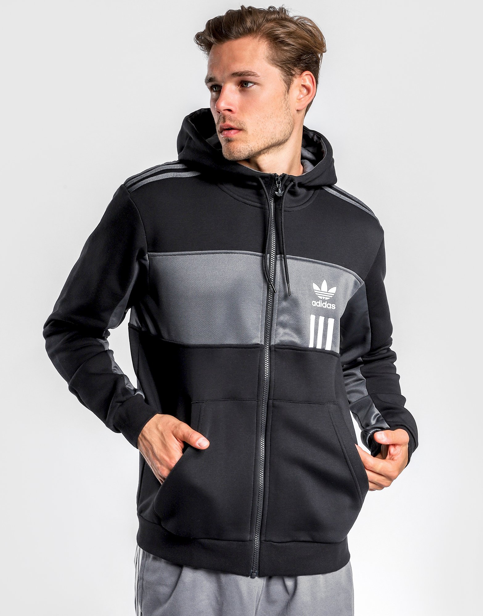 Adidas originals nmd full zip hoodie black men´s clothing Adidas originals nmd full zip hoodie black men´s clothing