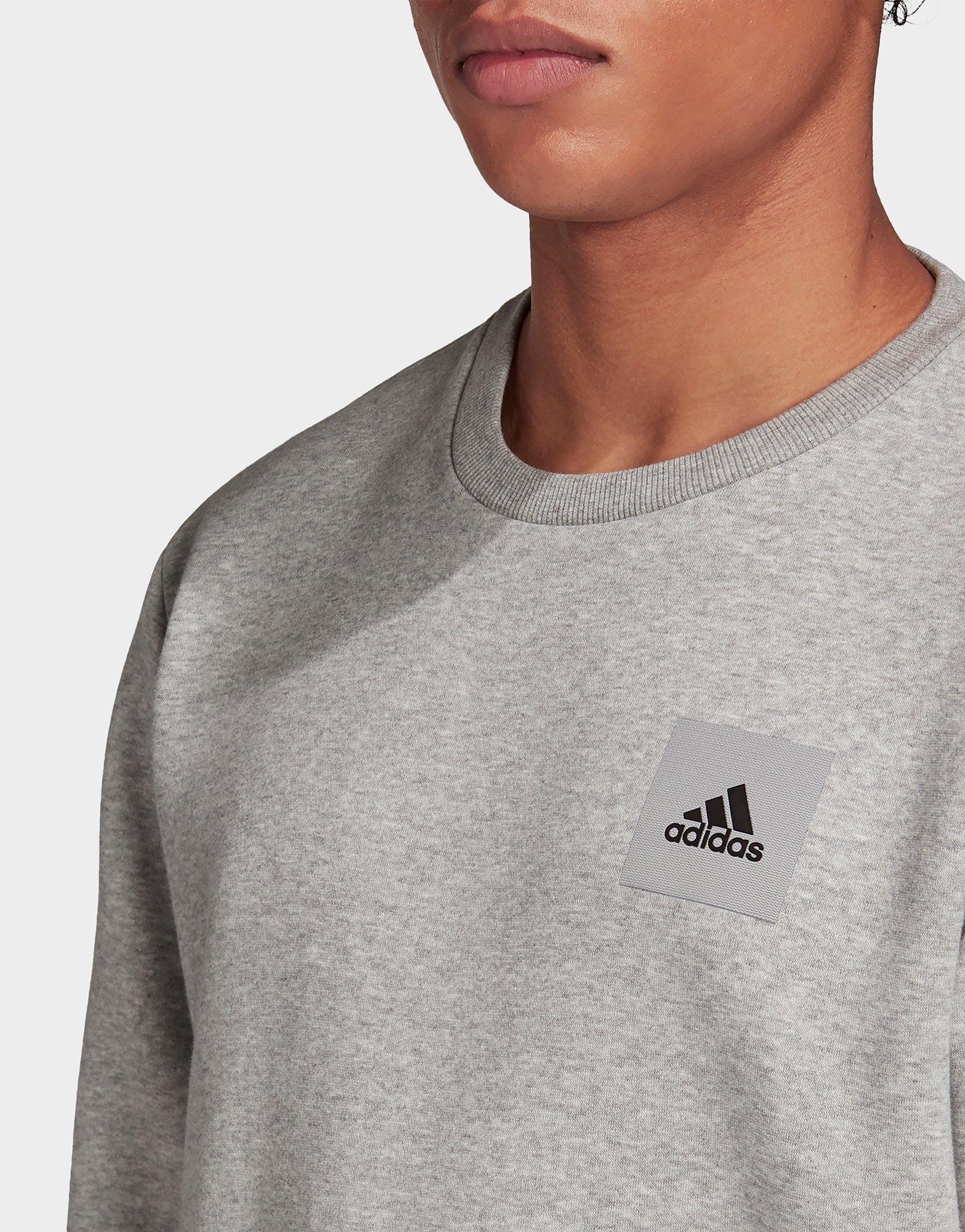 adidas fleece crew sweatshirt