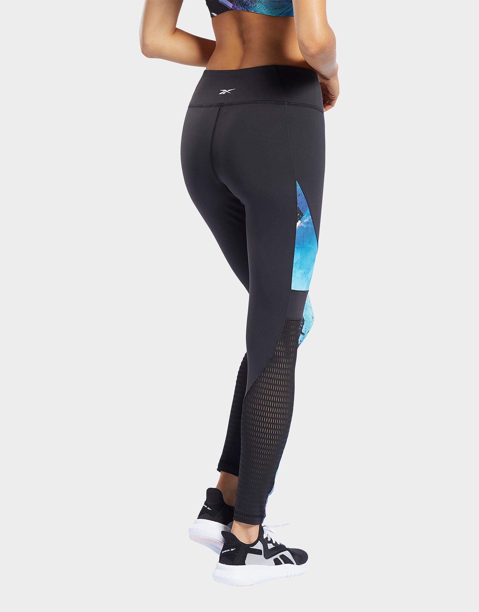 reebok lux tights color block