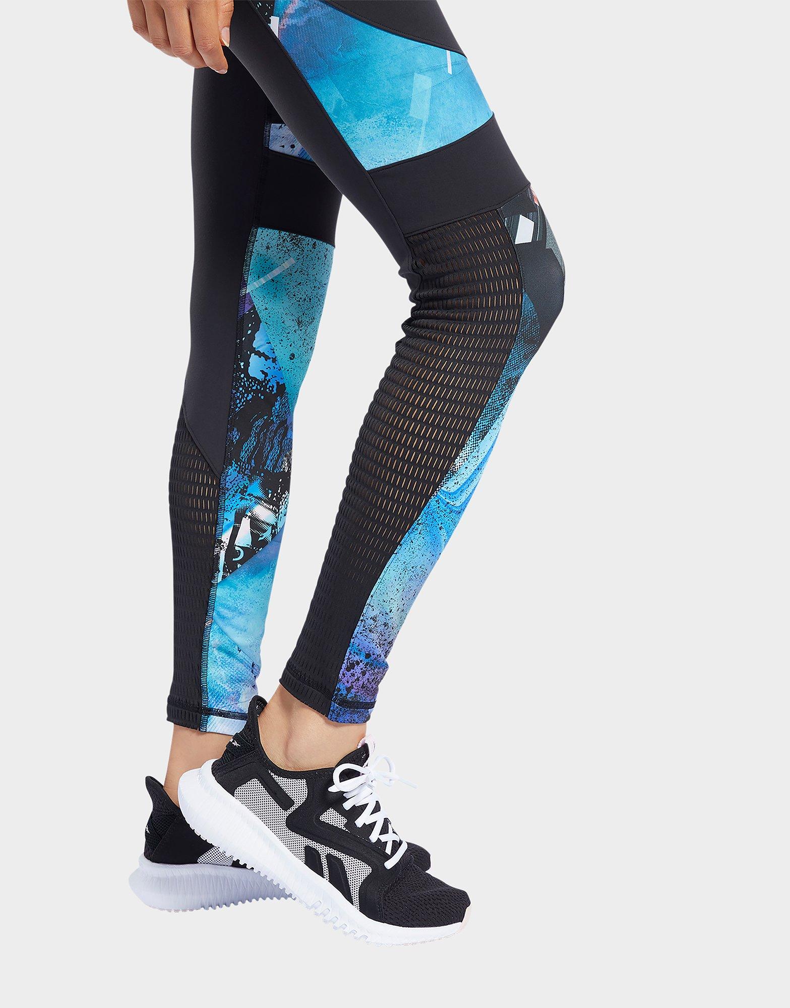 reebok lux tights color block