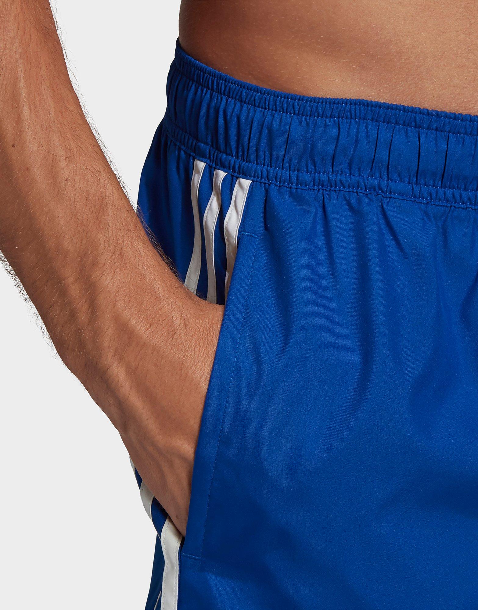 adidas performance blue swimming shorts