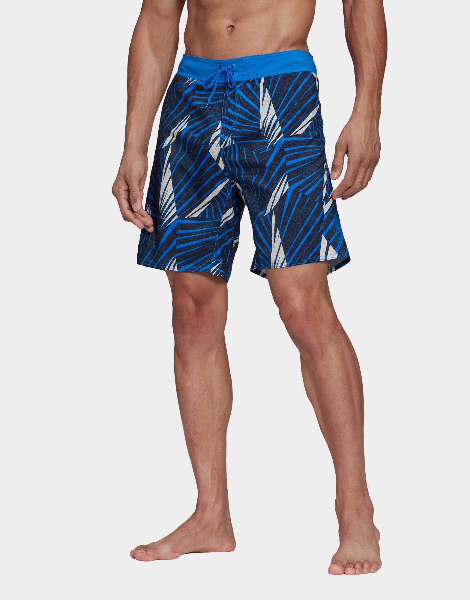 adidas performance blue swimming shorts