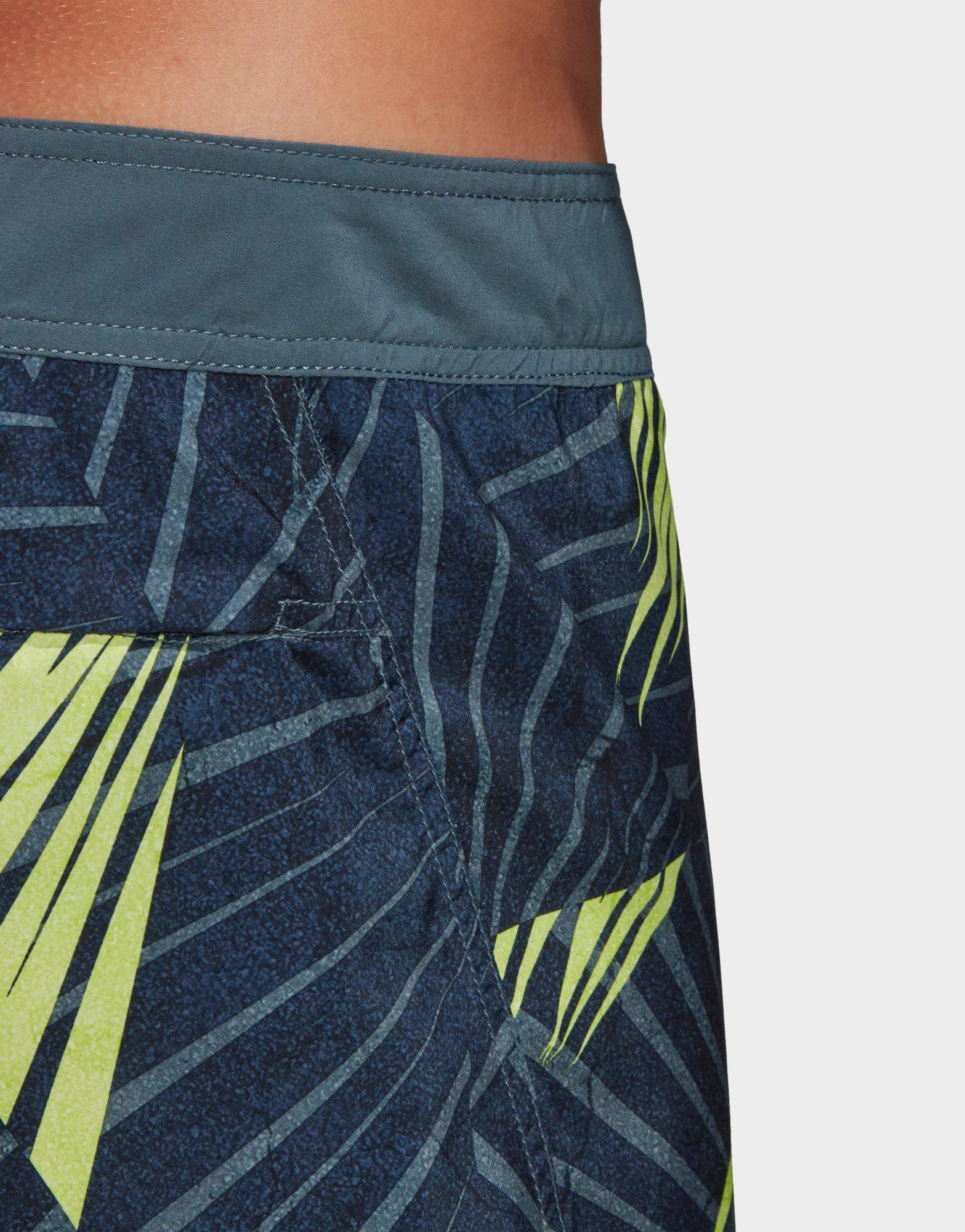 adidas performance green swimming shorts