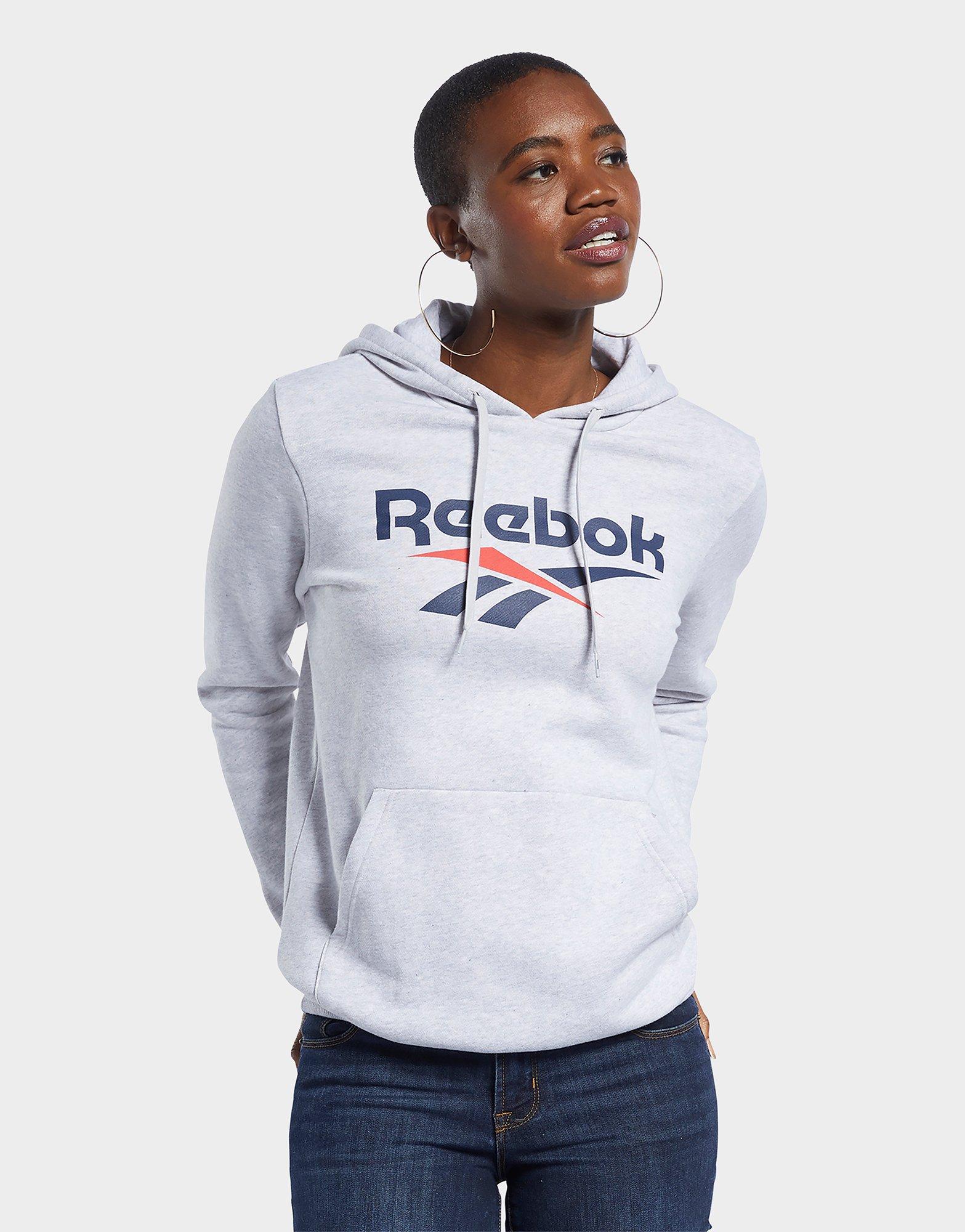 grey reebok hoodie