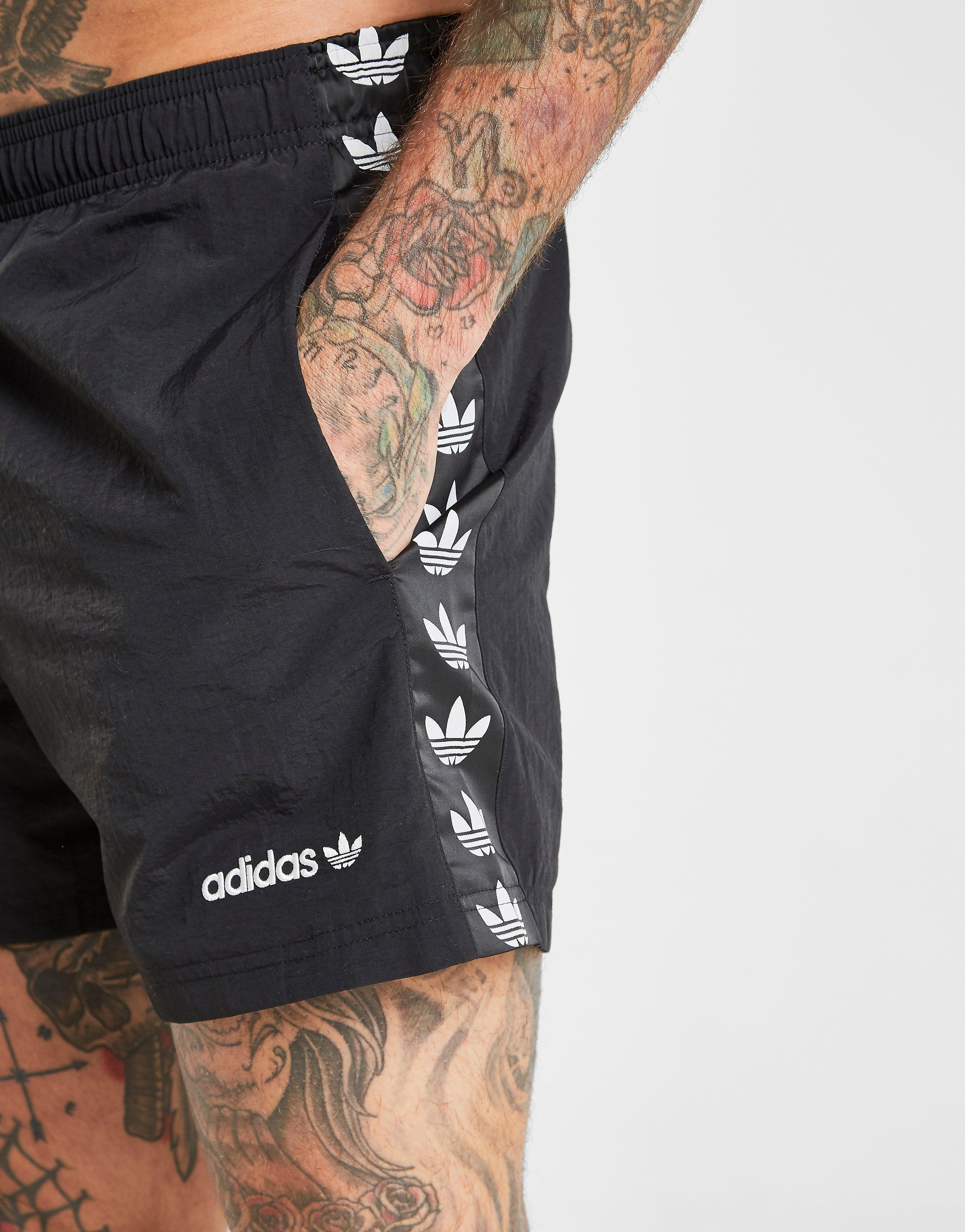 adidas originals tape swim shorts