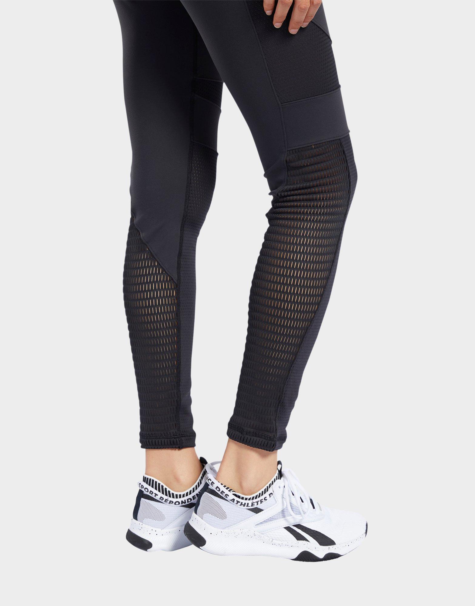 reebok lux tights color block