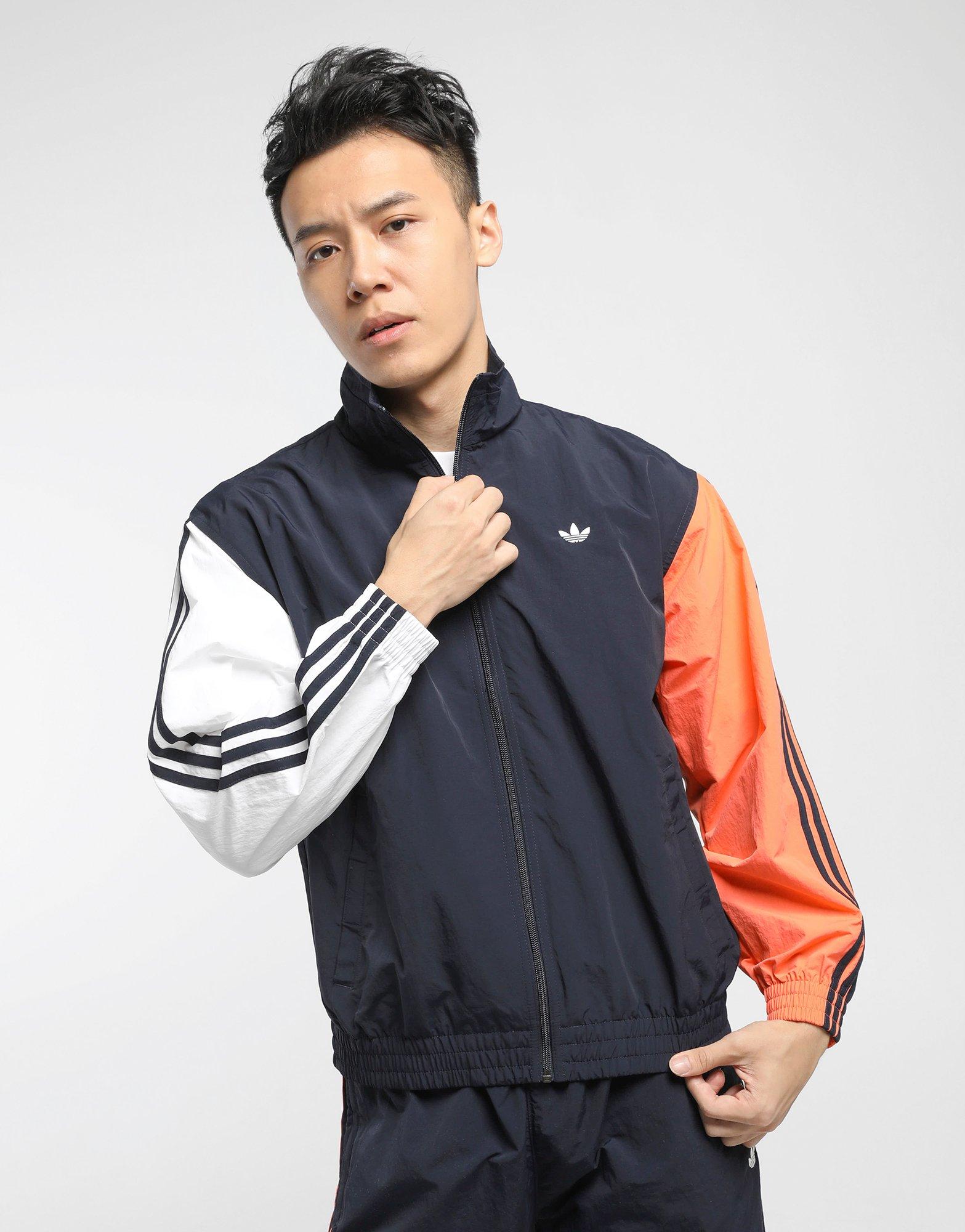 adidas originals shadow trefoil windbreaker