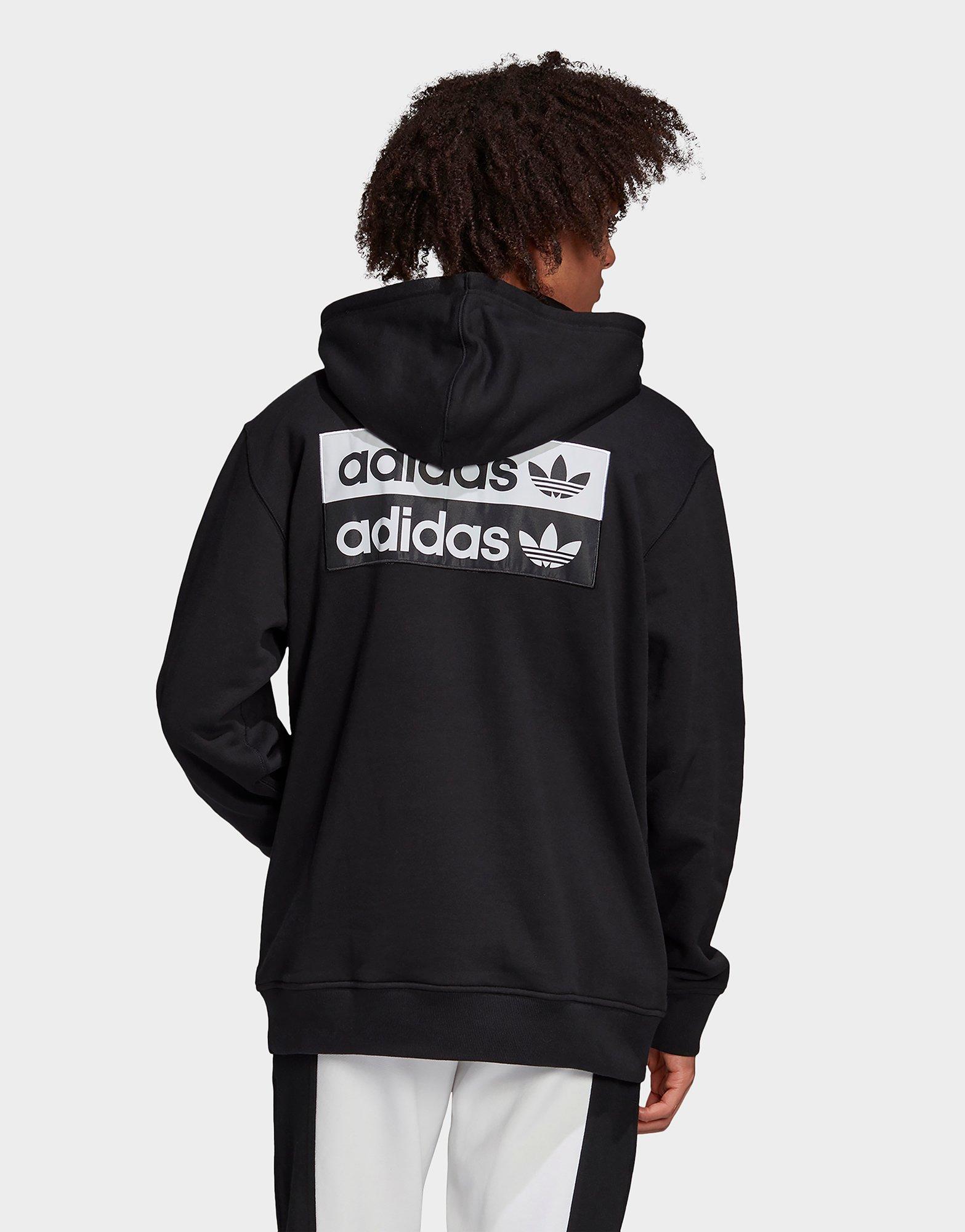 grey adidas hoodie black logo