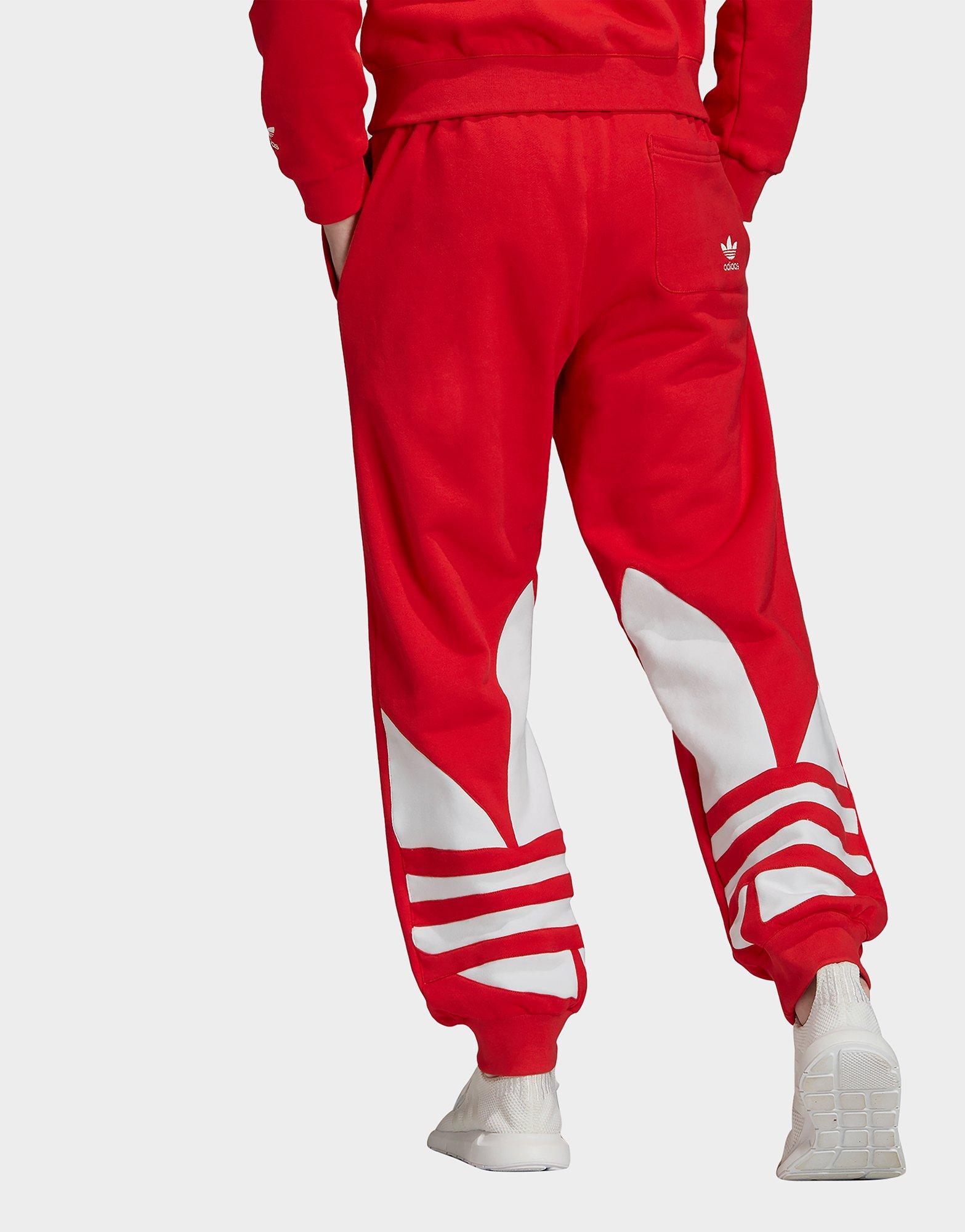 adidas red joggers mens