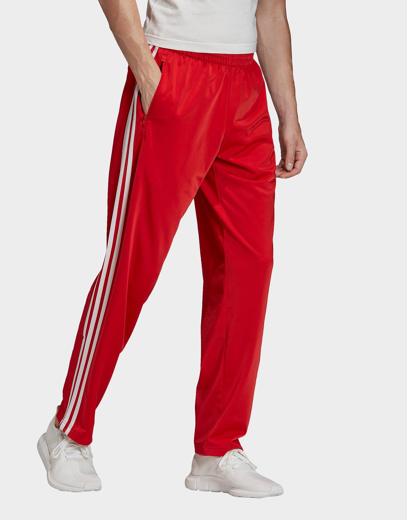 adidas red tracksuit set