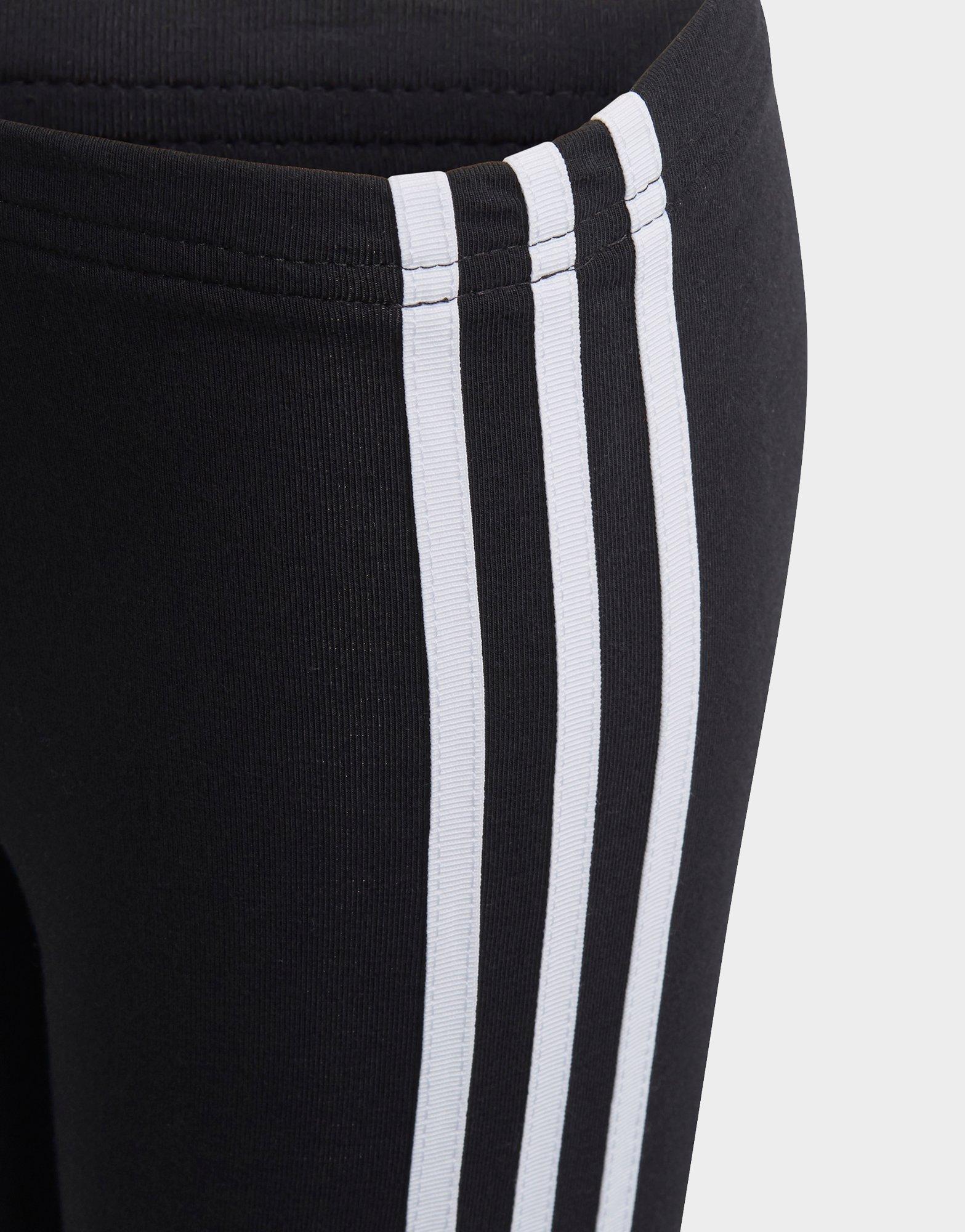 girls black and white adidas pants