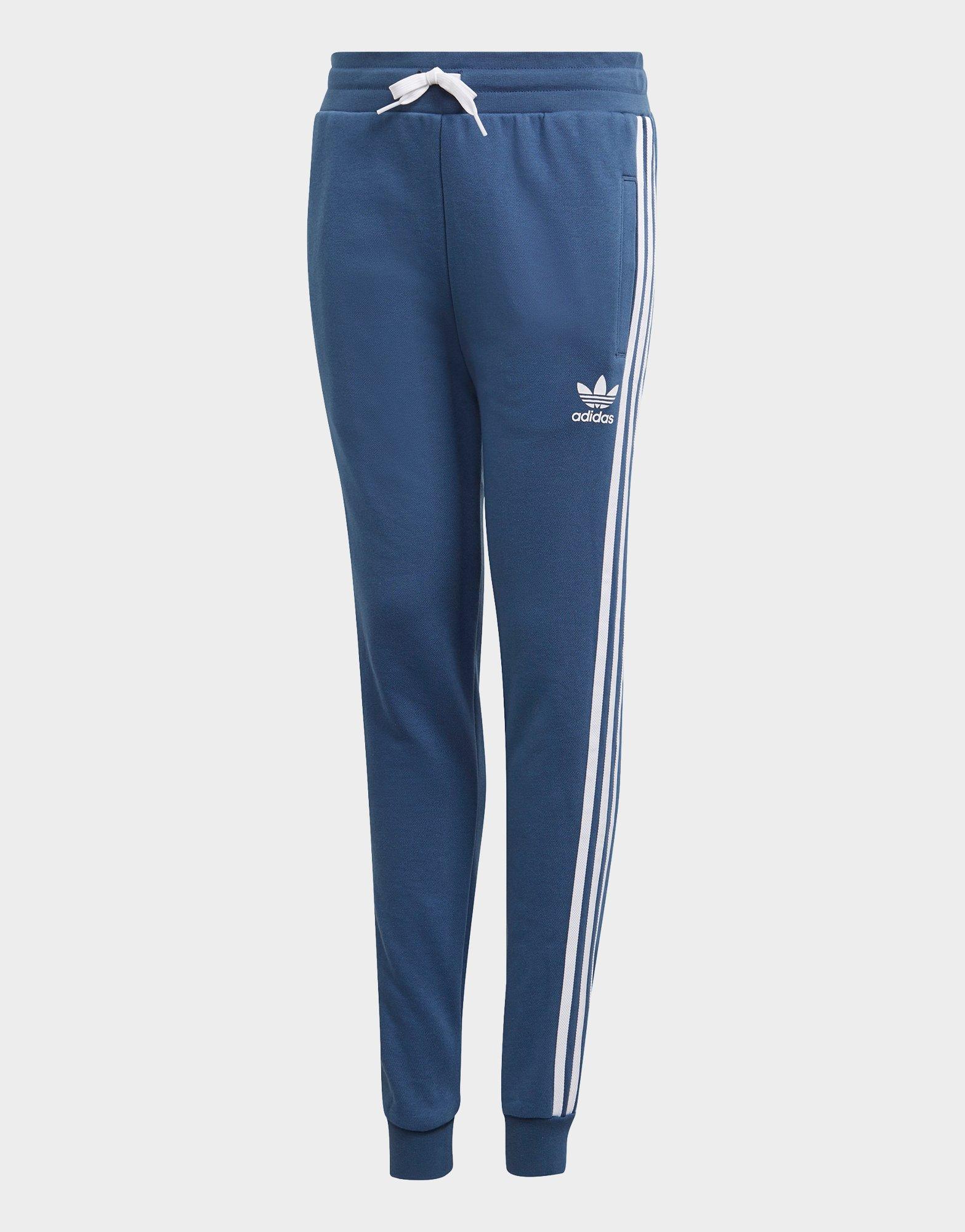 adidas originals fleece denim 3 stripe pants