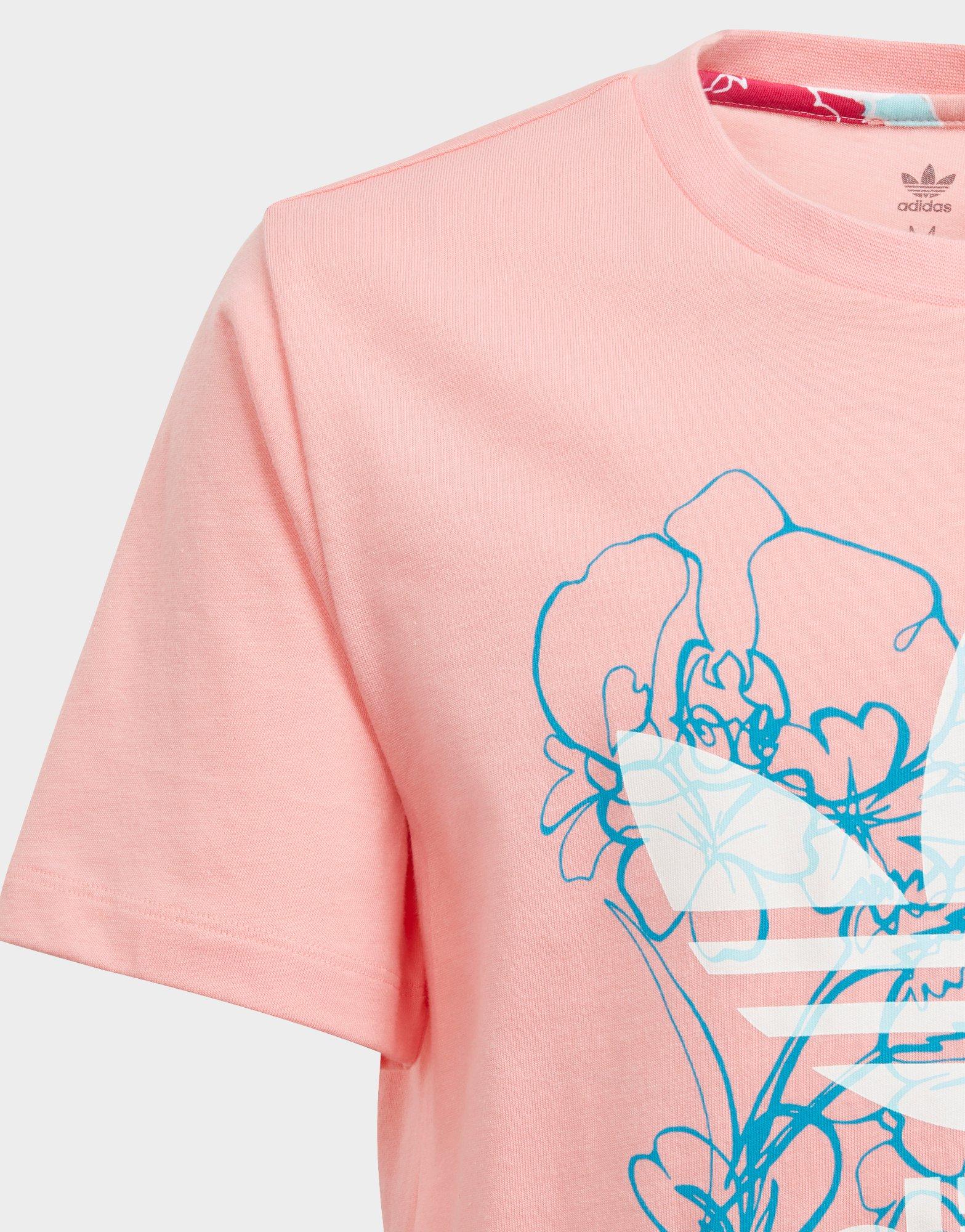 pink trefoil adidas shirt